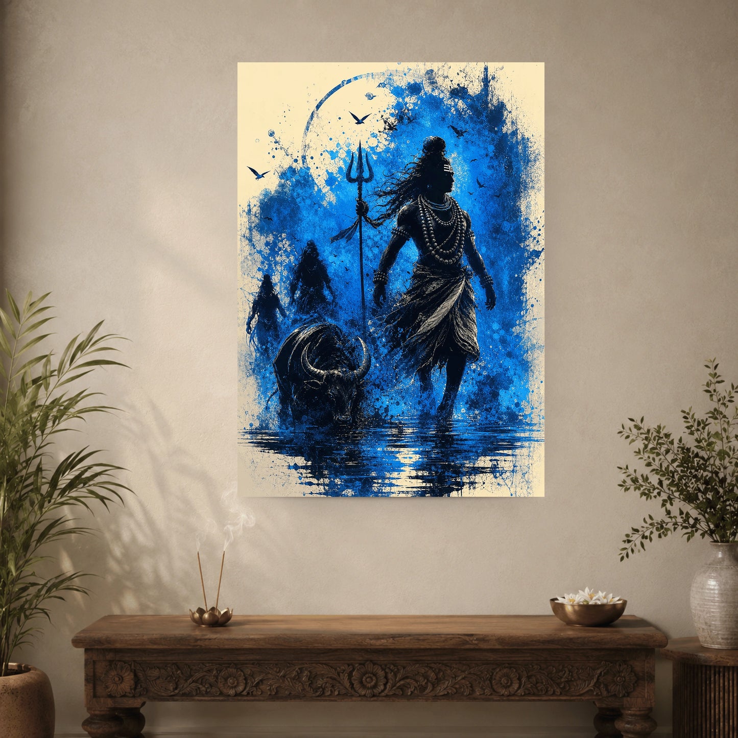 Mahadev | Shiva Silhouette Wall Poster | 1 Poster