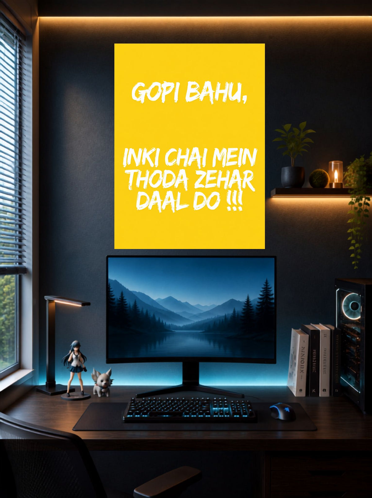 Gopi Bahu Chai Quote | Quote Wall Poster | 1 Poster