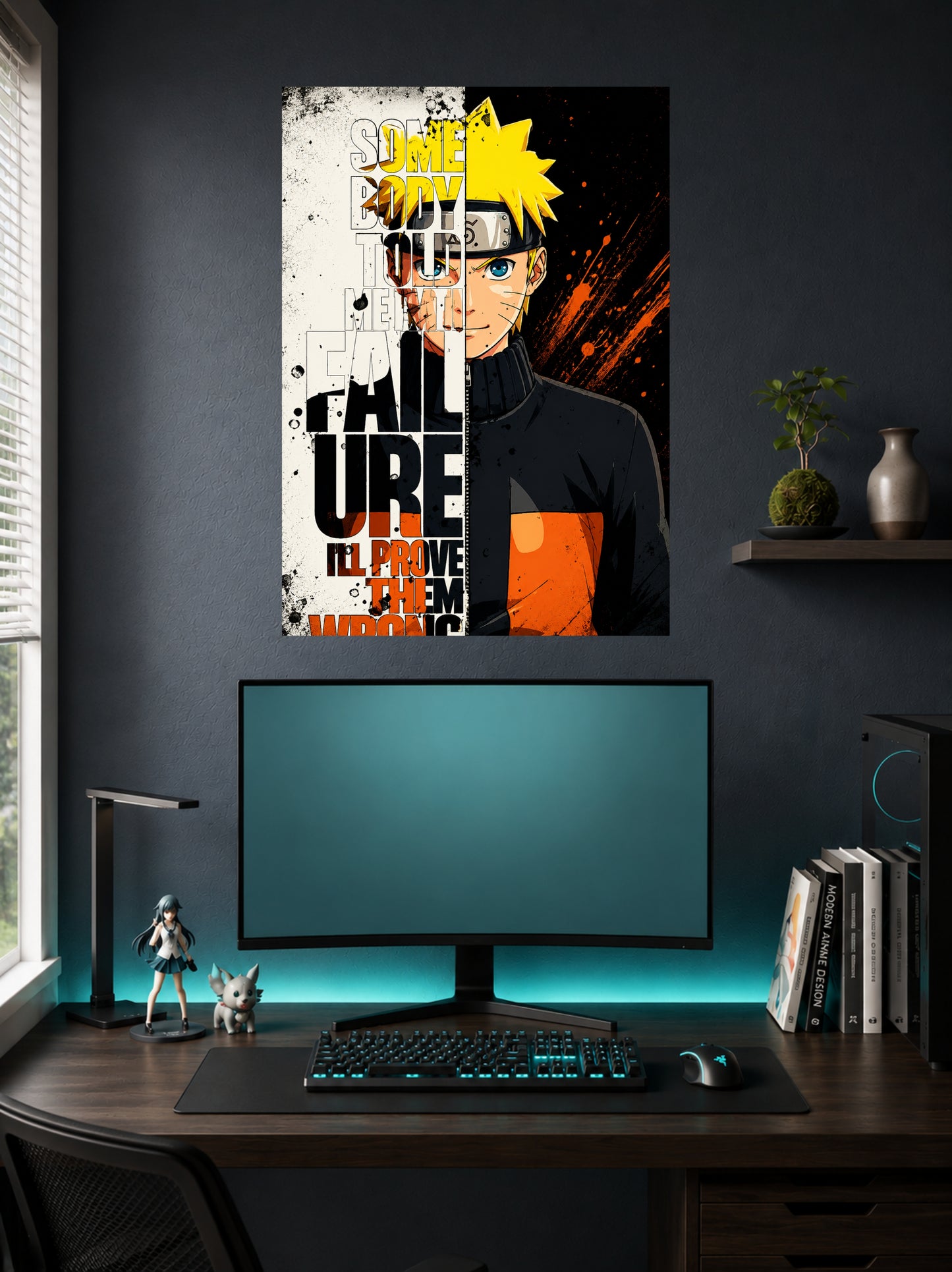 Naruto Uzumaki | "Prove Them Wrong" Typography Anime Poster | 1 Poster