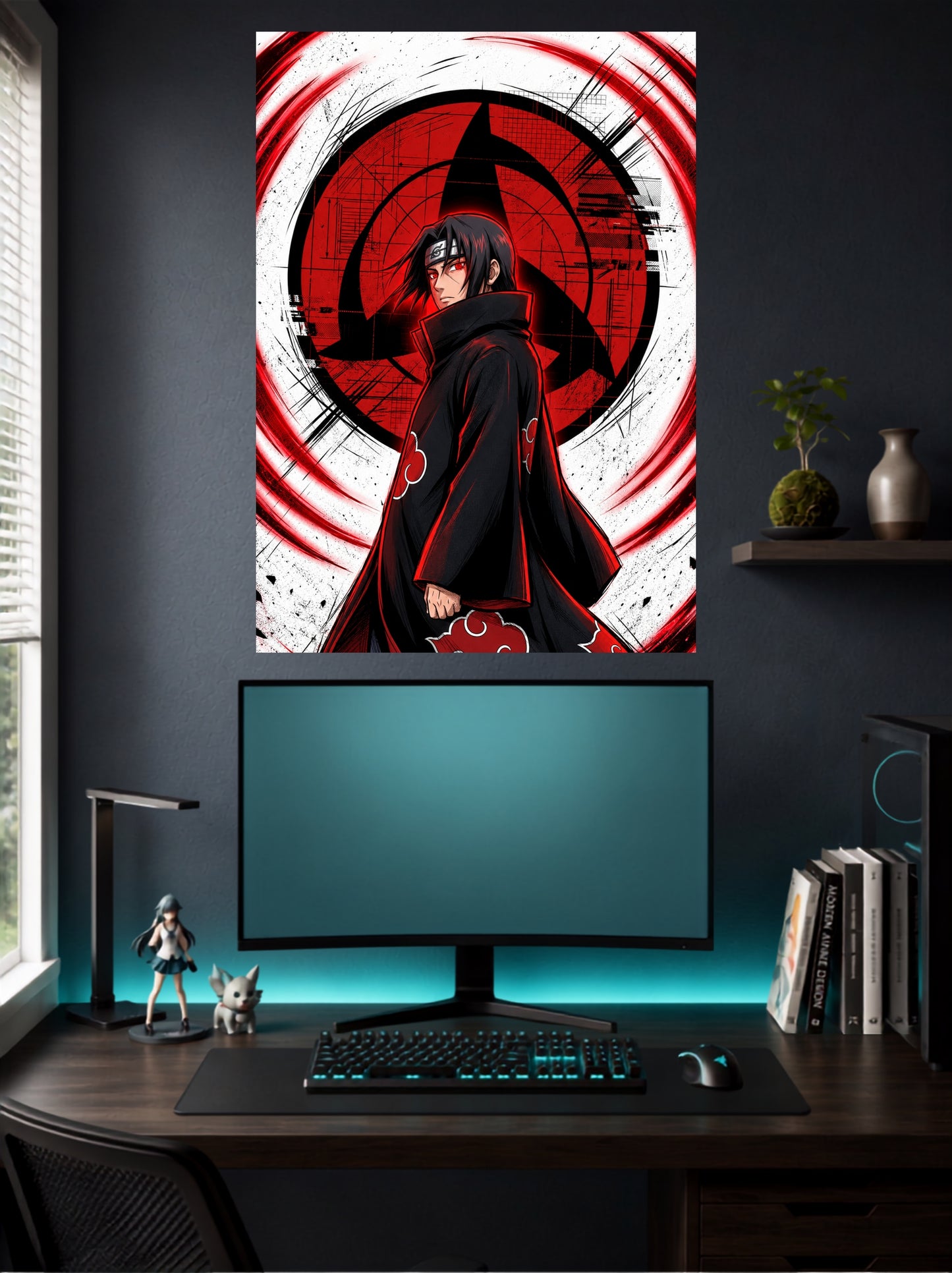 Itachi Uchiha Sharingan | Naruto Akatsuki Anime Wall Poster | 1 Poster