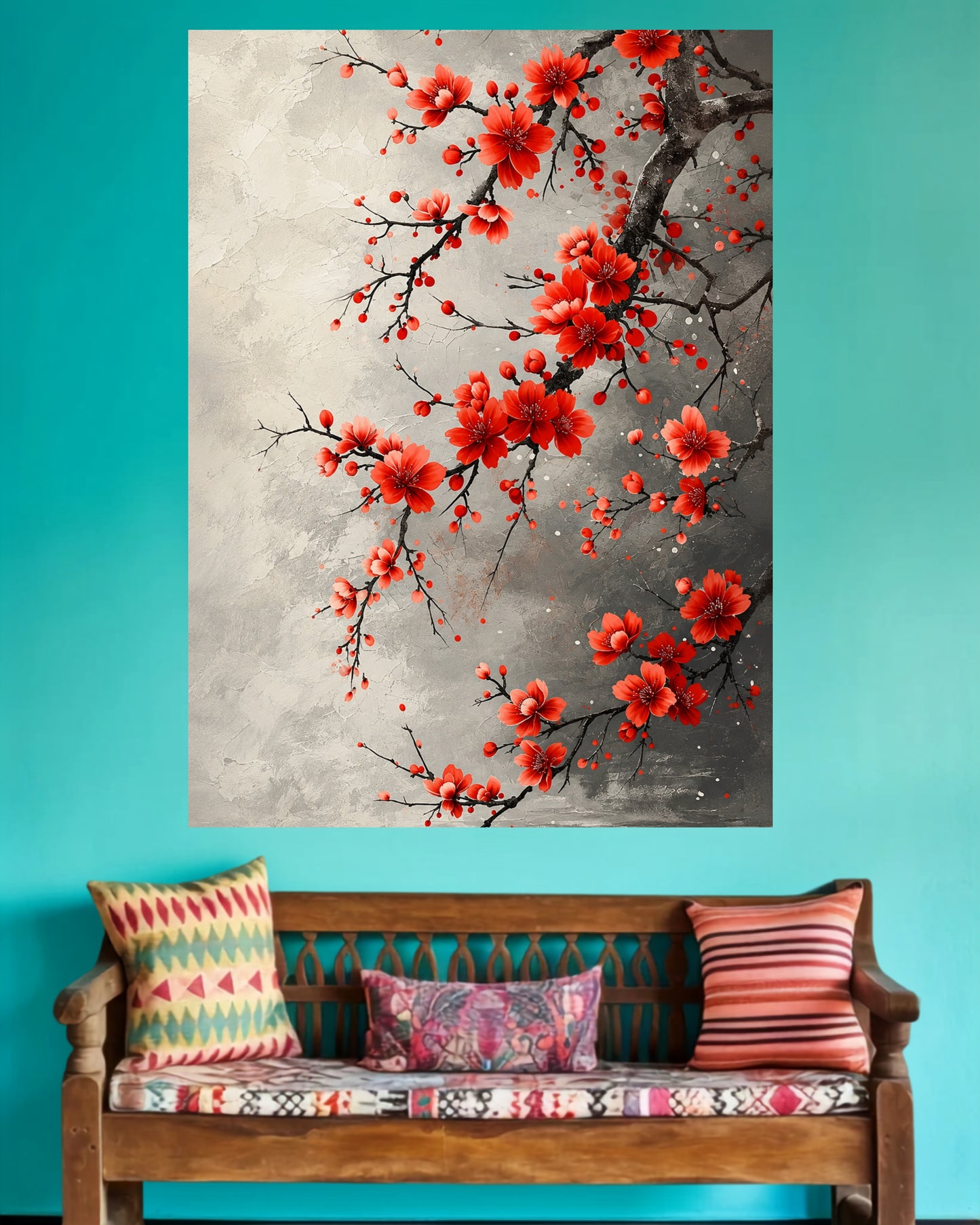 Red Blossom | Floral Wall Poster | 1 Poster