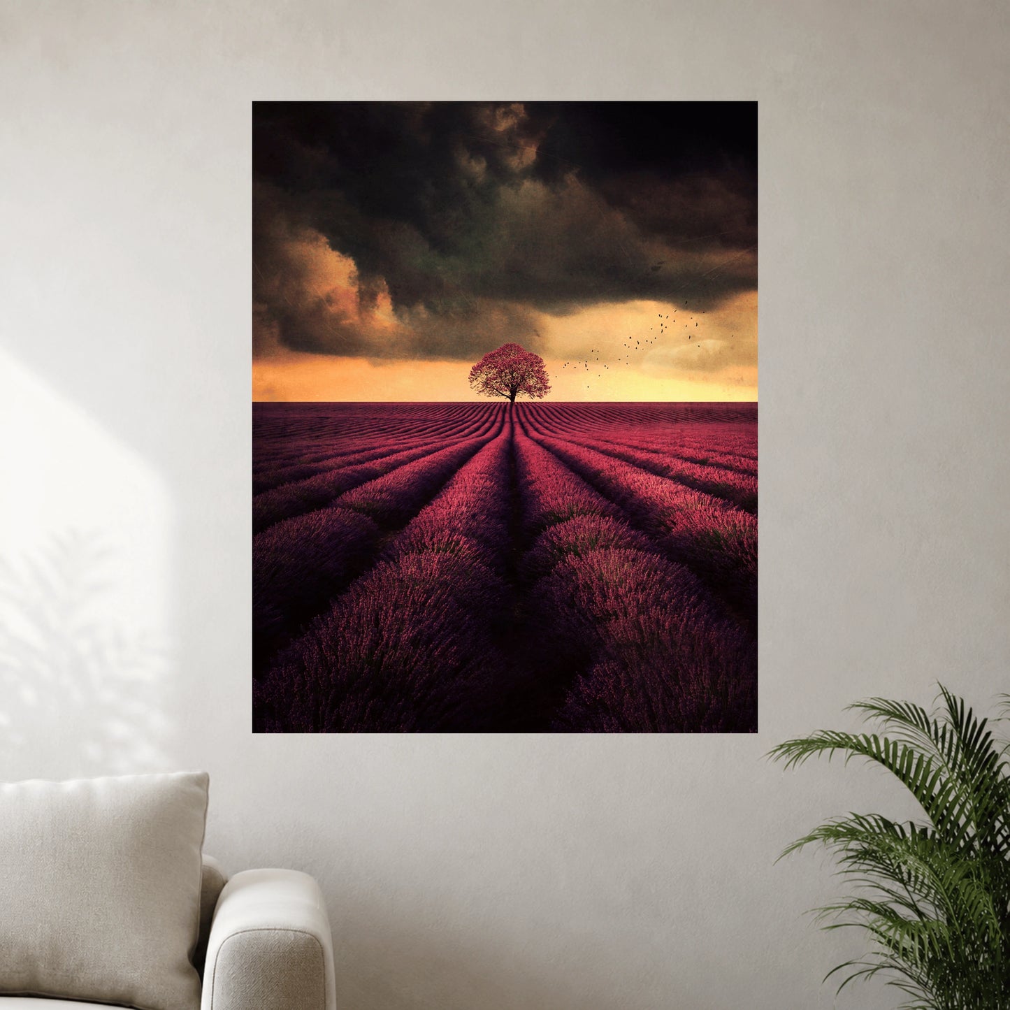Purple Lavender Field Wall Poster | 1 Poster