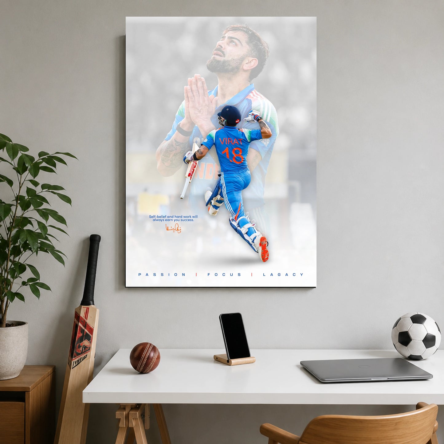 Virat Kohli | Passion Focus Legacy | Poster