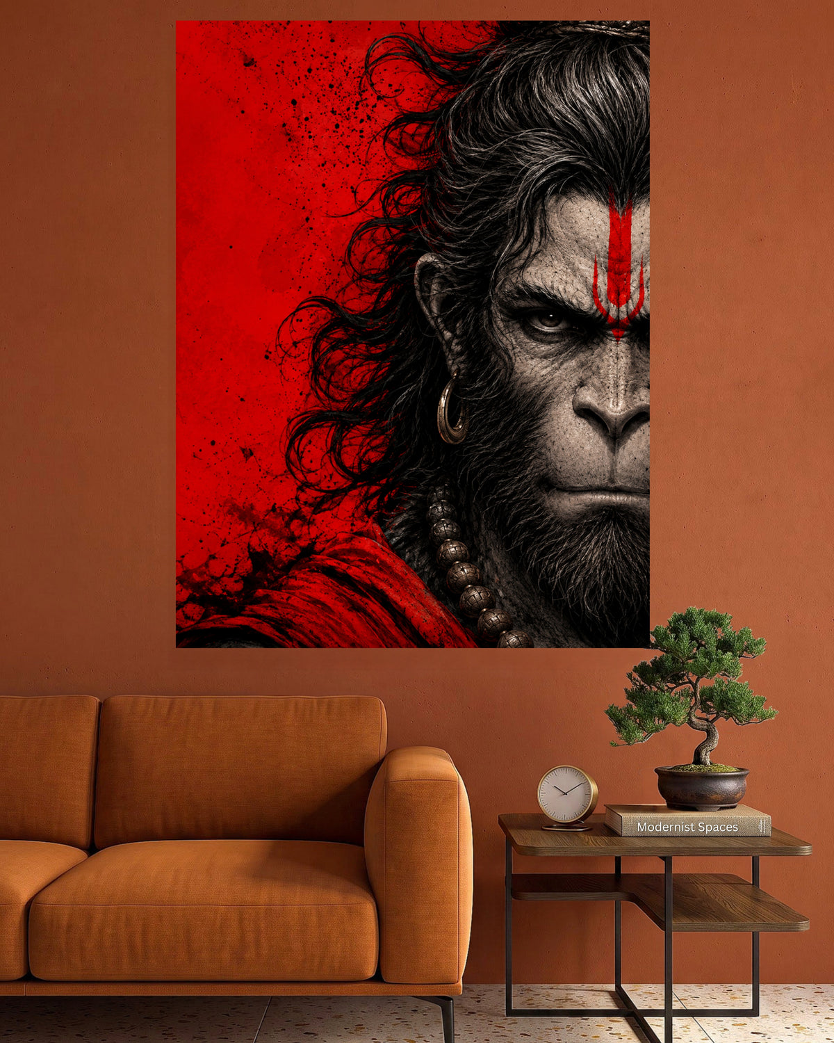 Lord Hanuman | Bajrangbali Spiritual Wall Poster | 1 Poster
