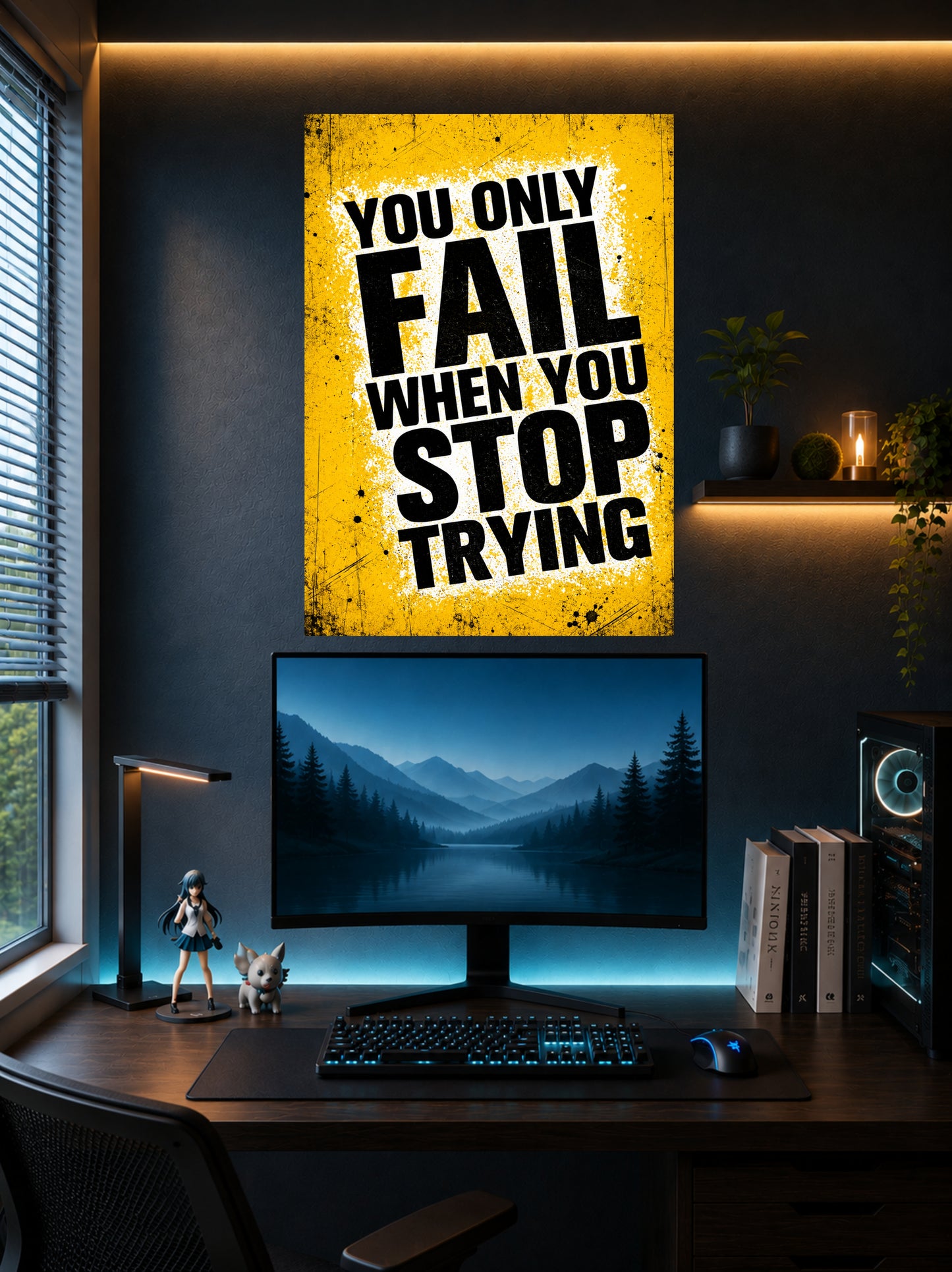 Fail When Trying | Motivational Wall Poster | 1 Poster