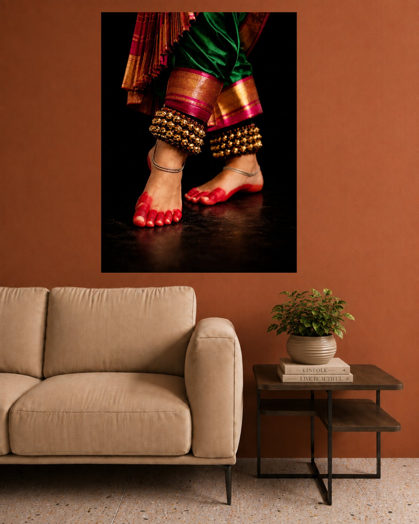 Bharatanatyam Feet | Indian Classical Dance Wall Poster | 1 Poster