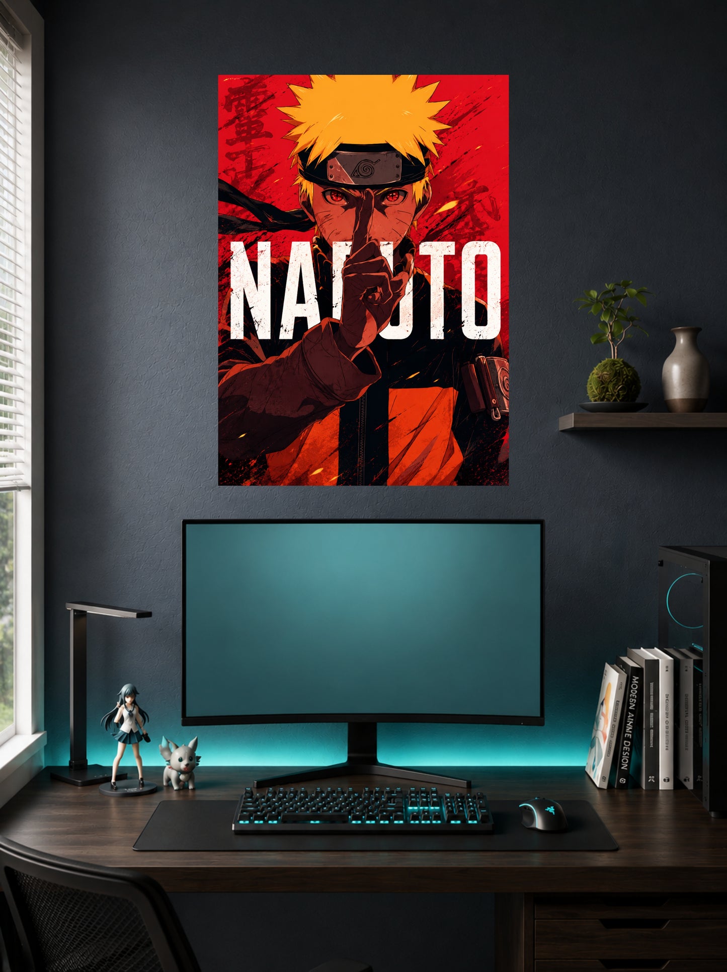 Naruto Uzumaki | Bold Typography Anime Poster | 1 Poster