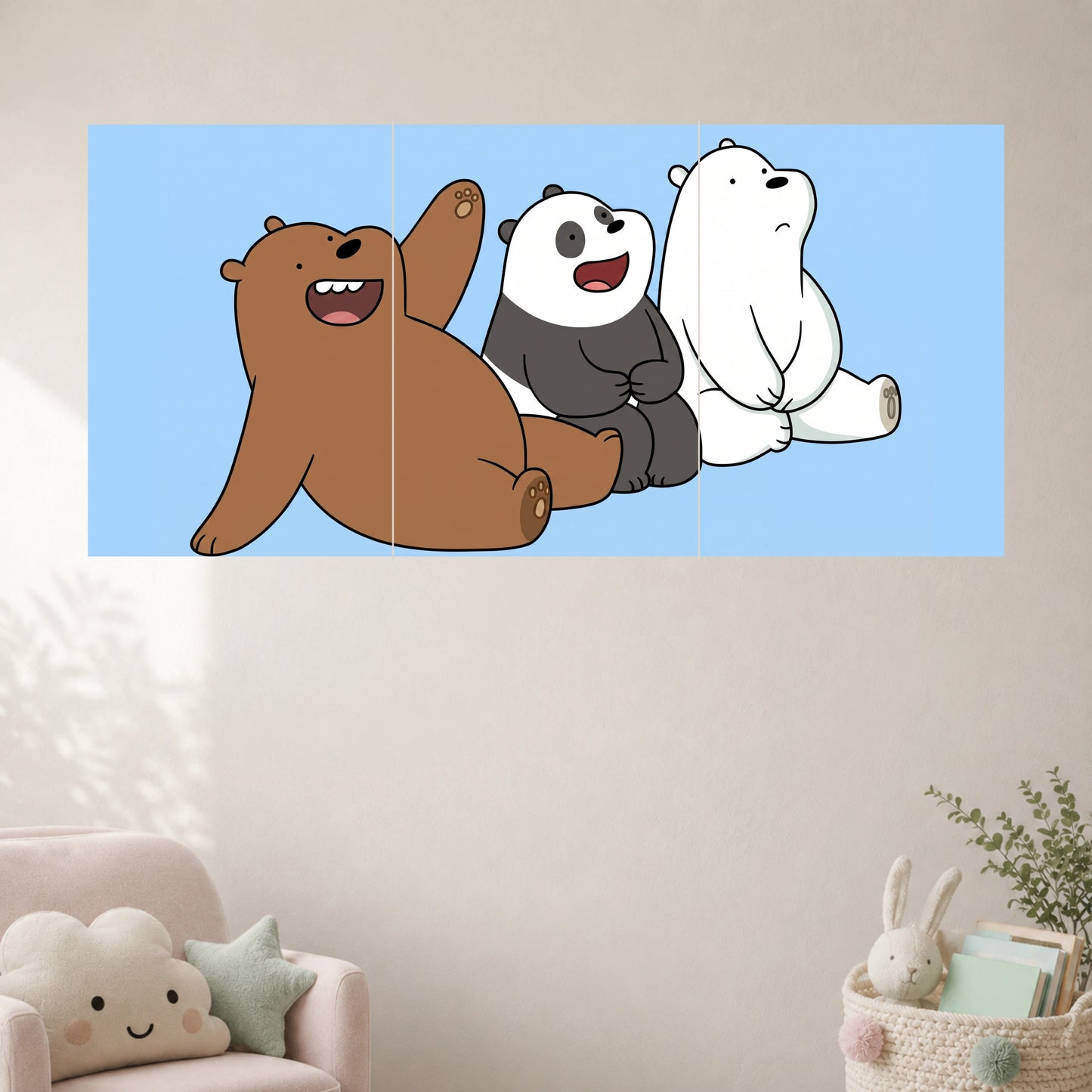 We Bare Bears Friends | Cartoon Wall Poster | 3 Posters