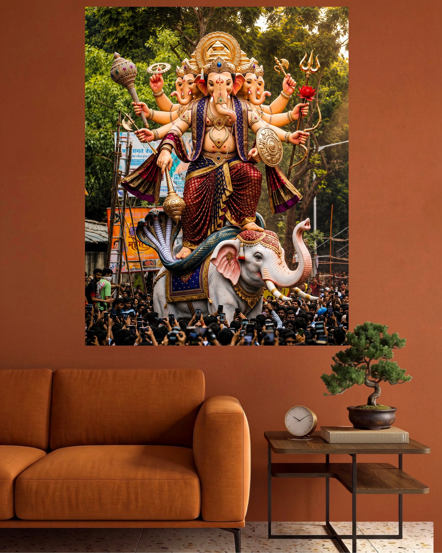 Ganpati Bappa Royal Procession | Ganesha Wall Poster | 1 Poster