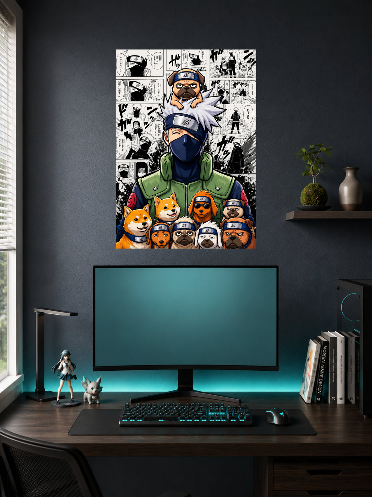 Kakashi Hatake | Ninja Dogs Manga Poster | 1 Poster