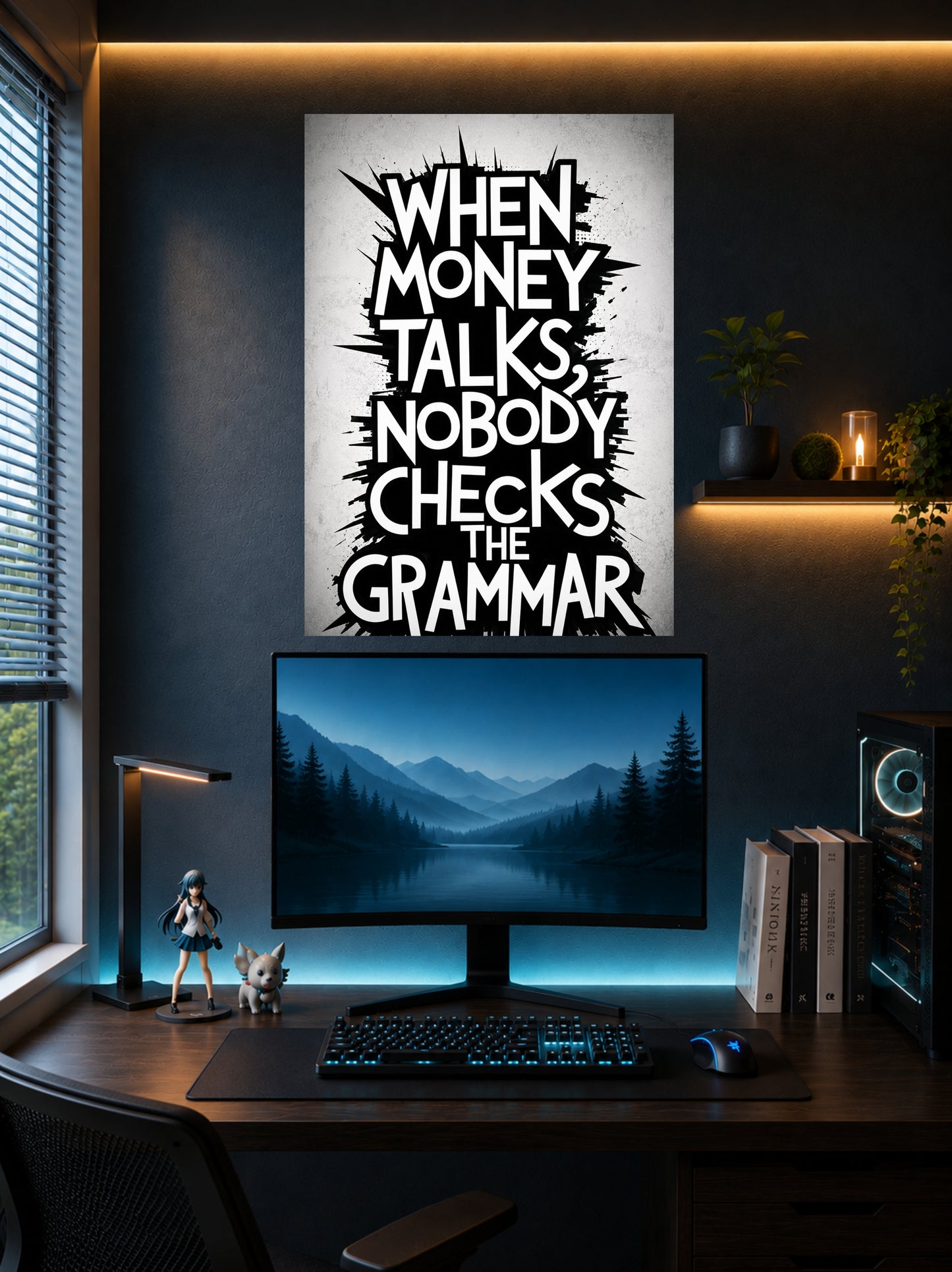 Money Talks | Motivational Wall Poster | 1 Poster