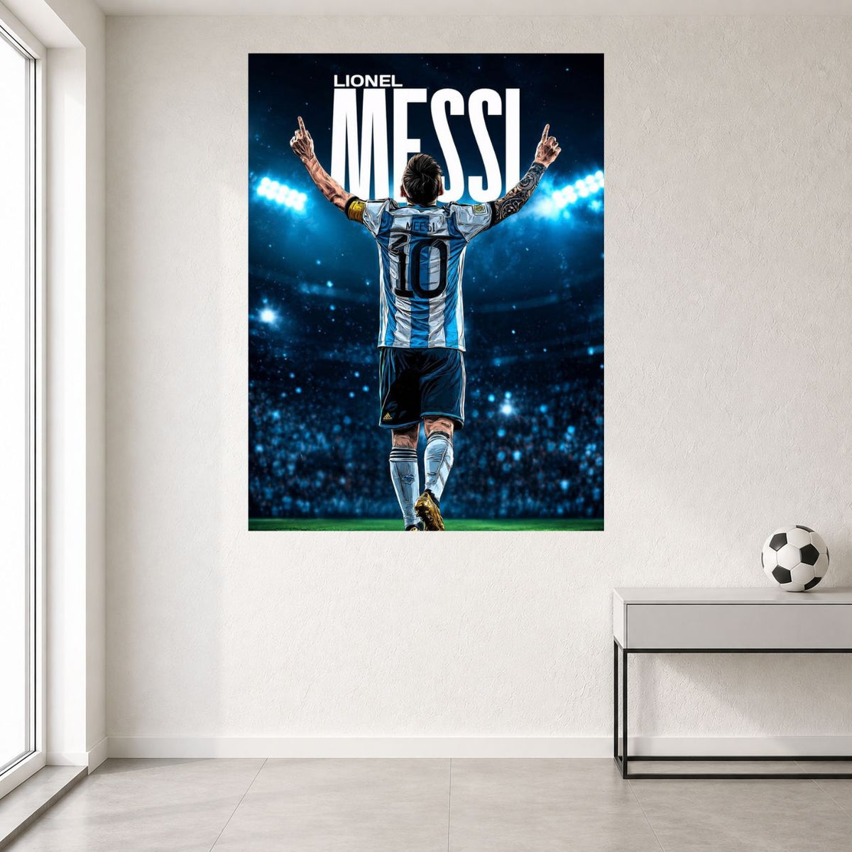 Lionel Messi 10 | Argentina Football Wall Poster | 1 Poster