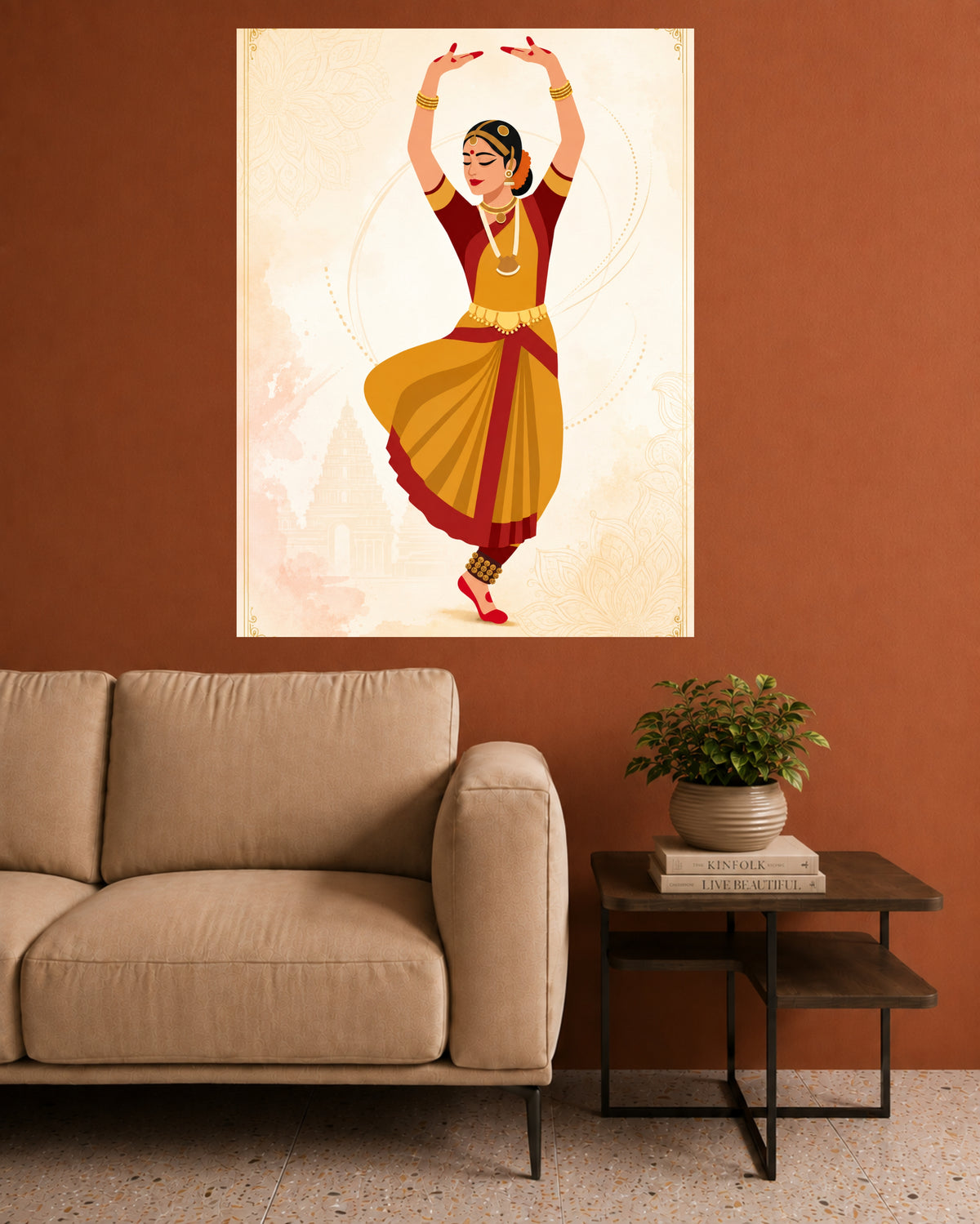Bharatanatyam Dancer | Indian Classical Dance Wall Poster | 1 Poster