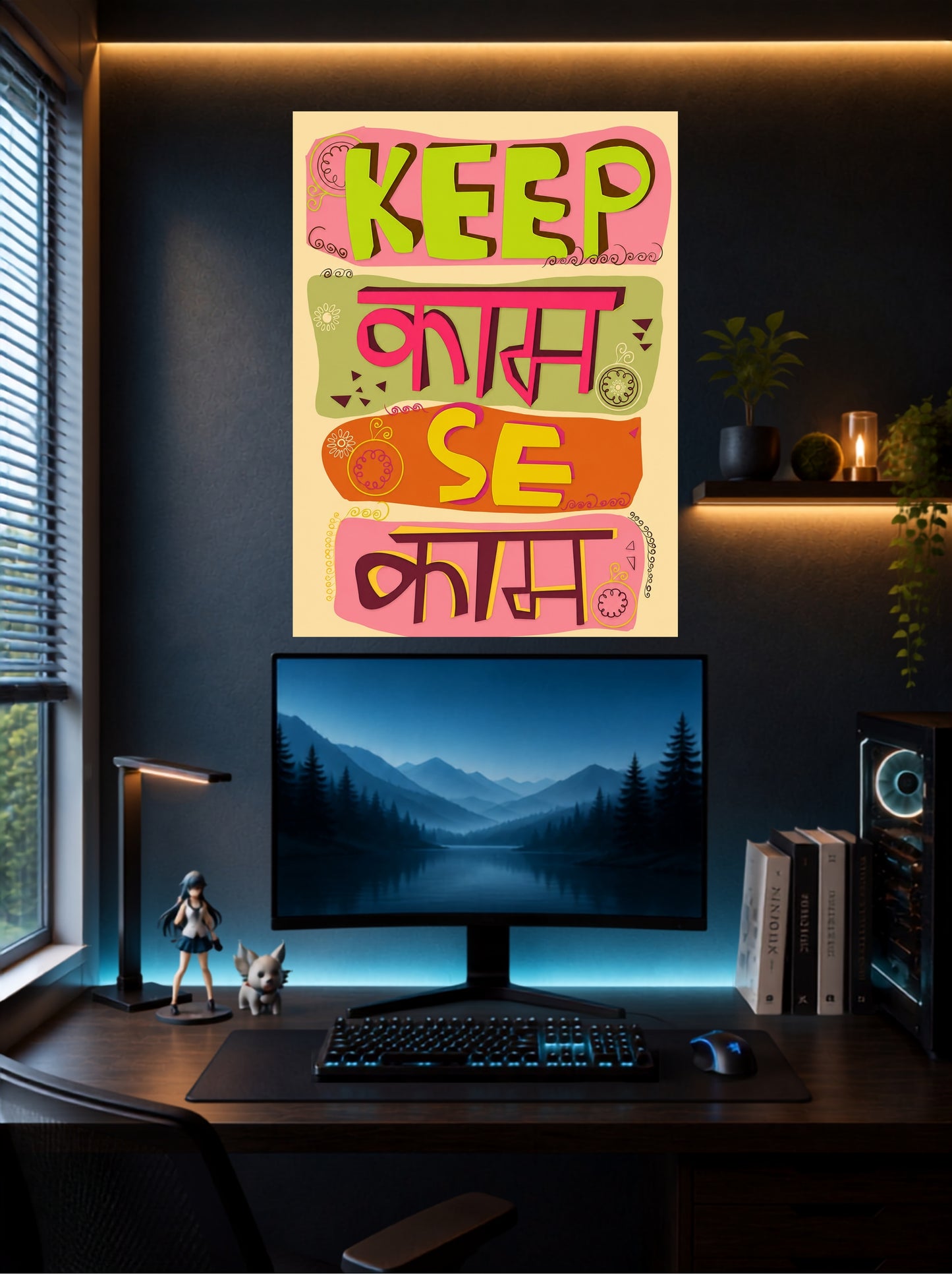 Keep Kaam Se Kaam | Funny Wall Poster | 1 Poster