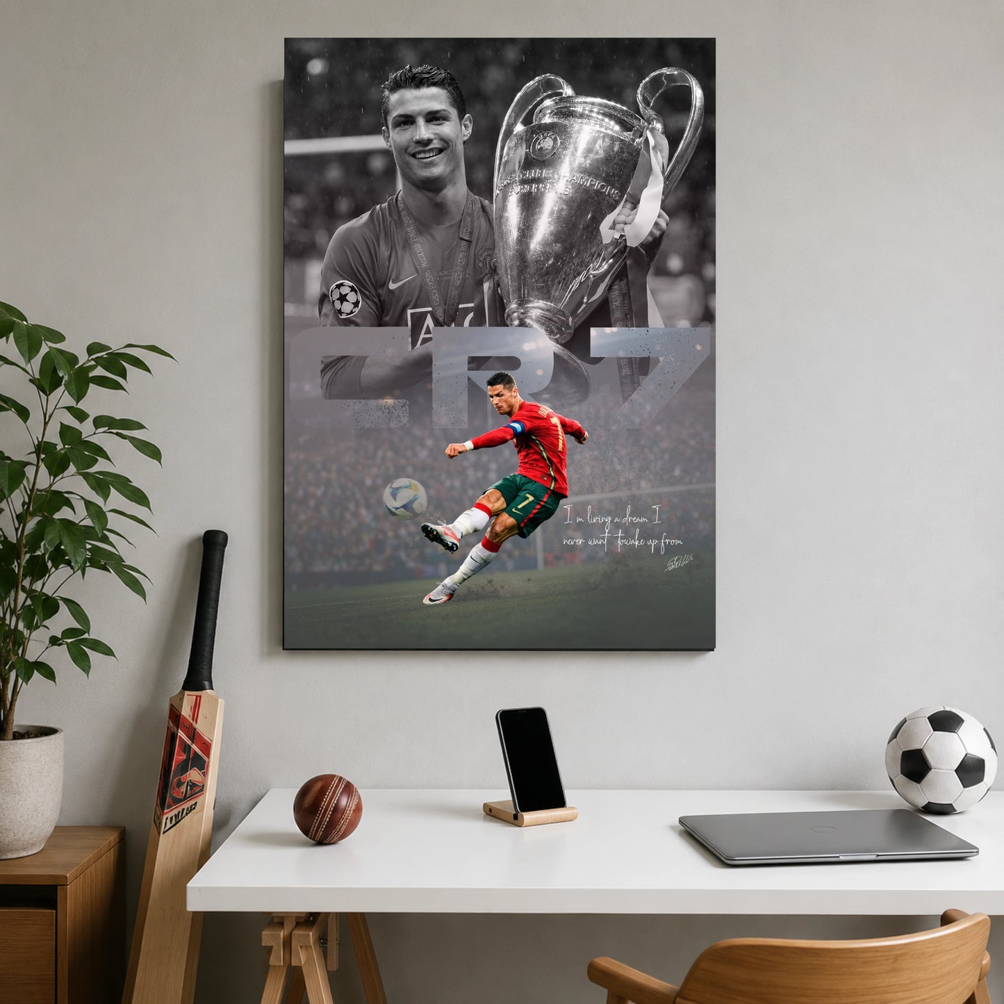 Cristiano Ronaldo | UCL Glory Football Poster