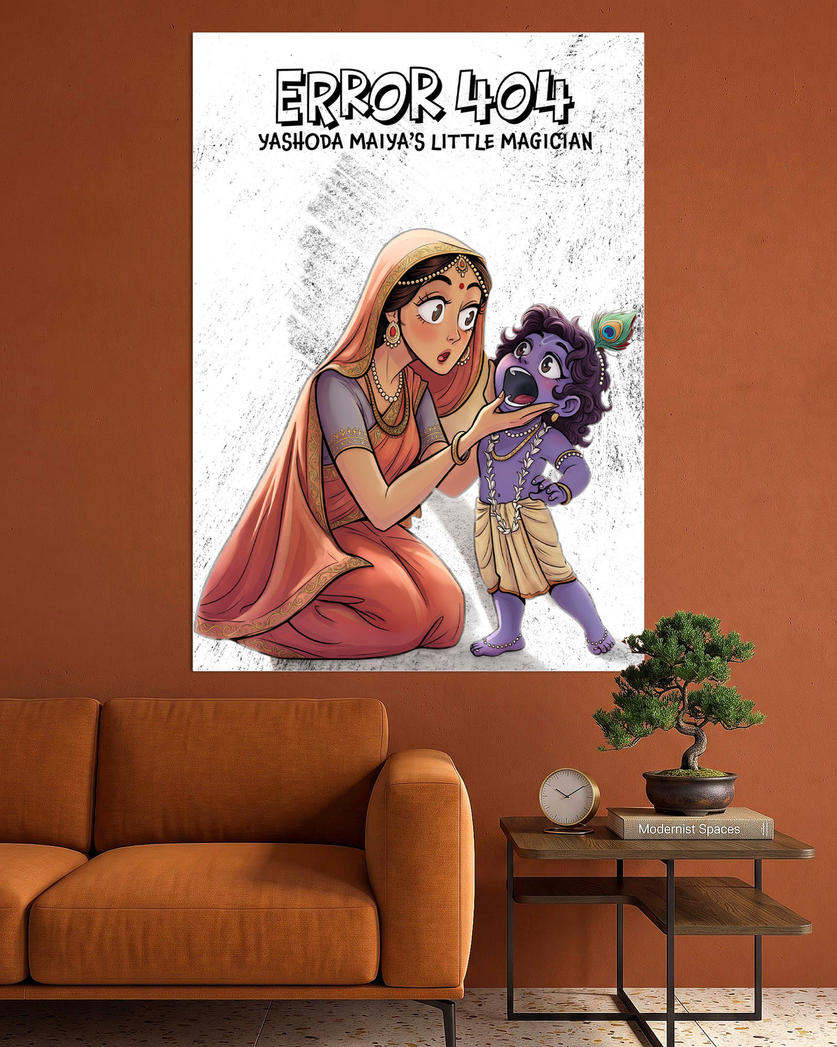 Yashoda & Krishna | Spiritual Wall Poster | 1 Poster