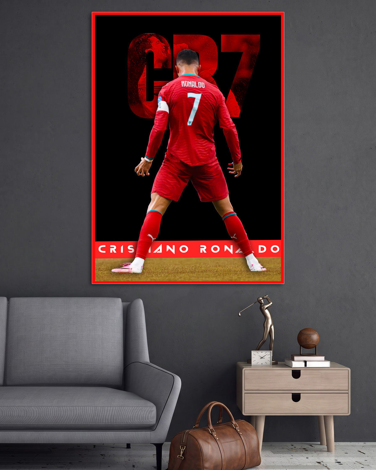 CR7 | Cristiano Ronaldo | Football Wall Poster | 1 Poster
