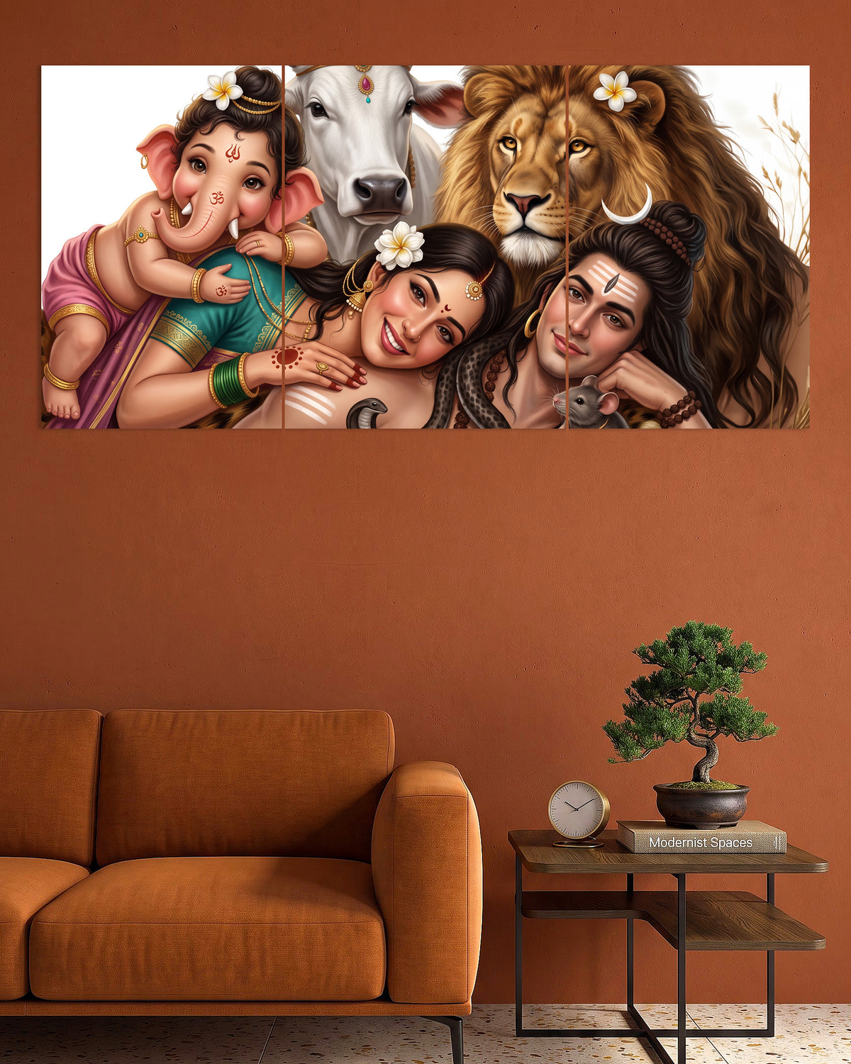 Shiv Parivar | Divine Family Art Poster | 3 Poster