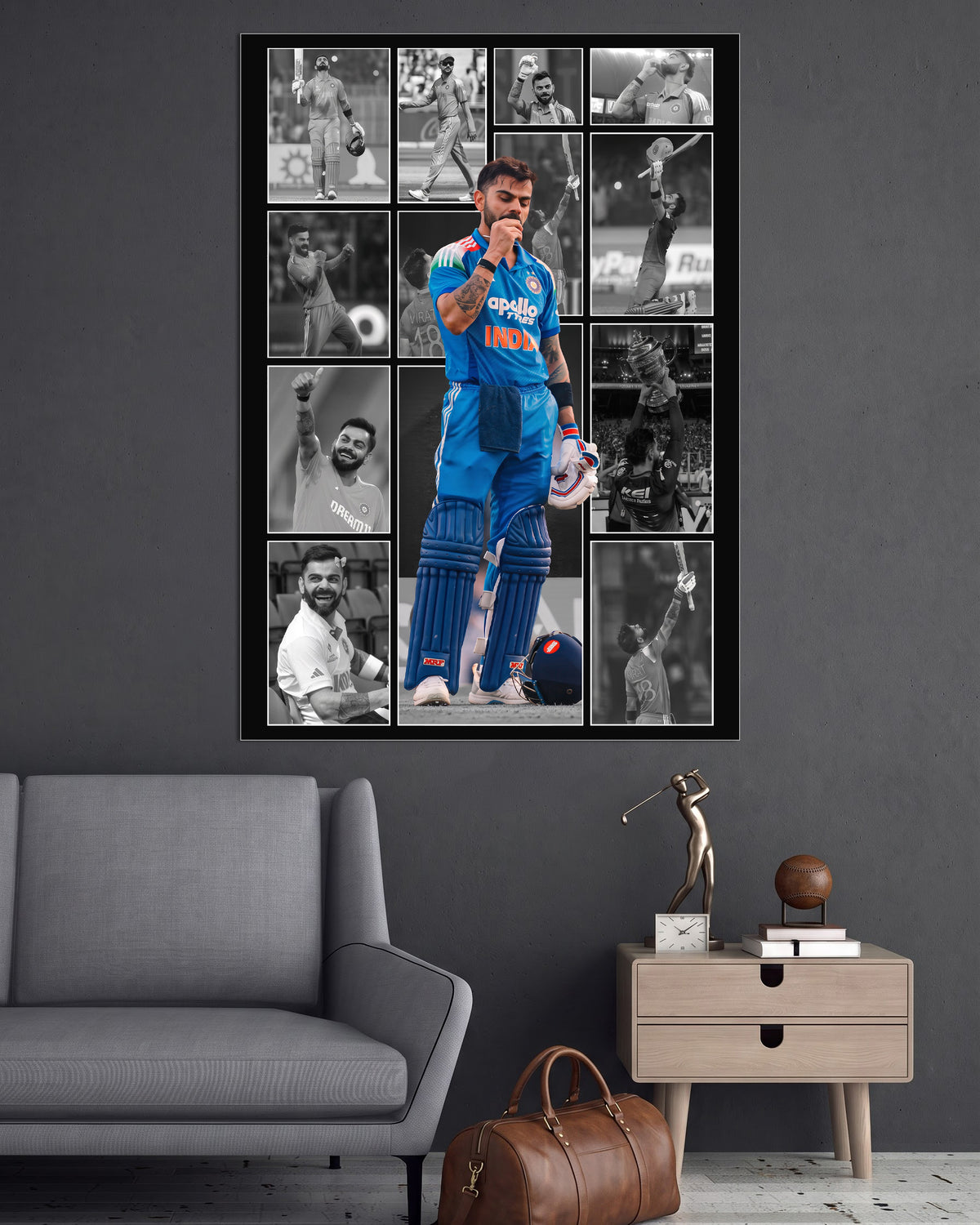 Virat Kohli | Indian Cricket Collage Wall Poster | 1 Poster
