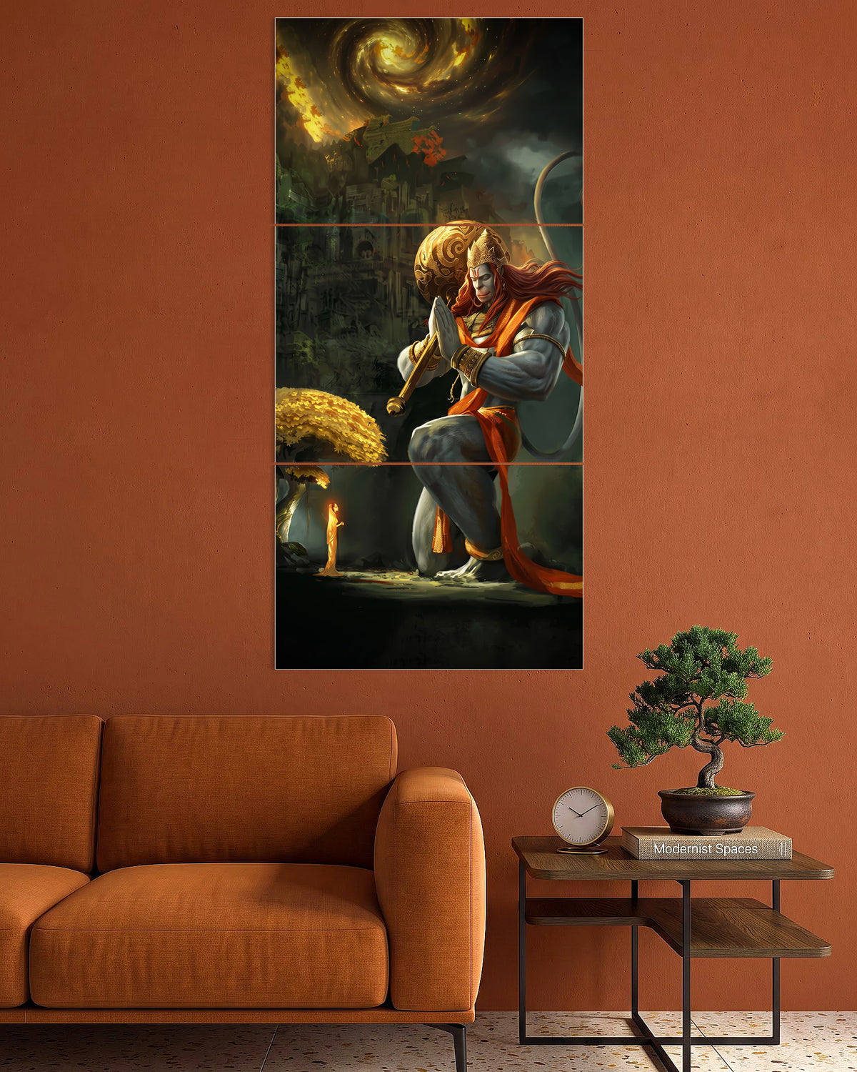 Lord Hanuman | Epic Battle Scene Art Poster | 3 Poster