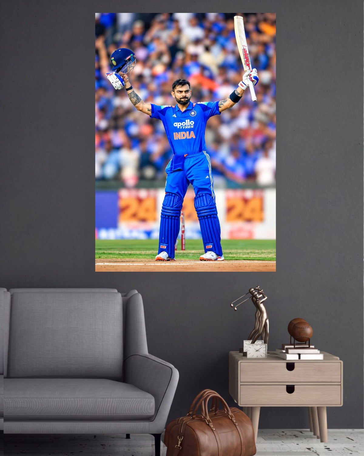 Virat Kohli Celebration | Cricket Wall Poster | 1 Poster
