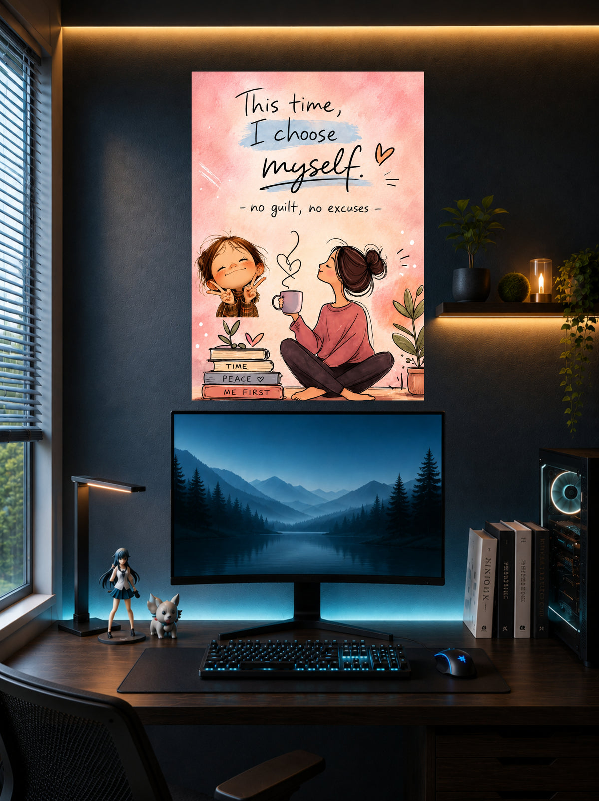 This Time, I Choose Myself | Self Love Wall Poster | 1 Poster