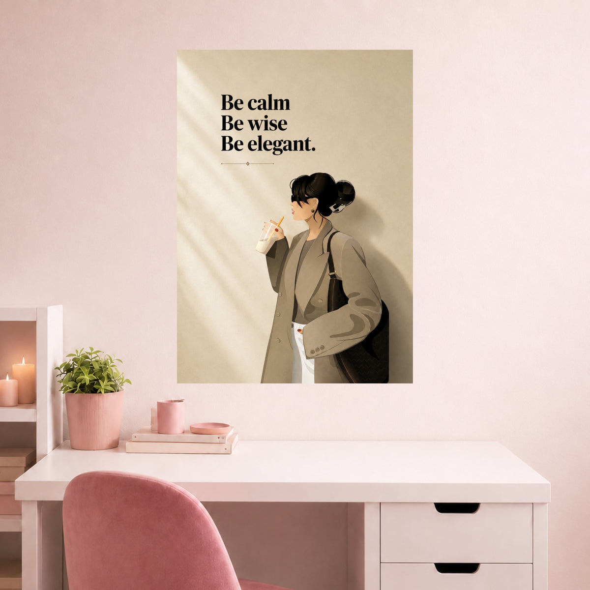 Be Calm Be Wise | Elegant Wall Poster | 1 Poster