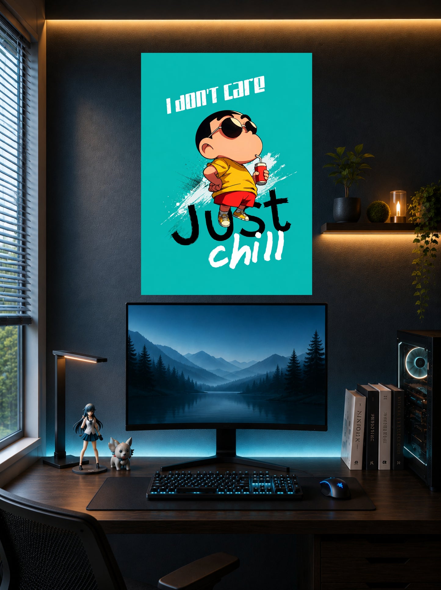 Just Chill | Cartoon Wall Poster | 1 Poster