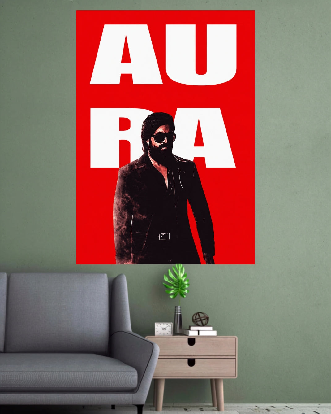 Yash | Aura KGF Cinematic Wall Poster | 1 Poster