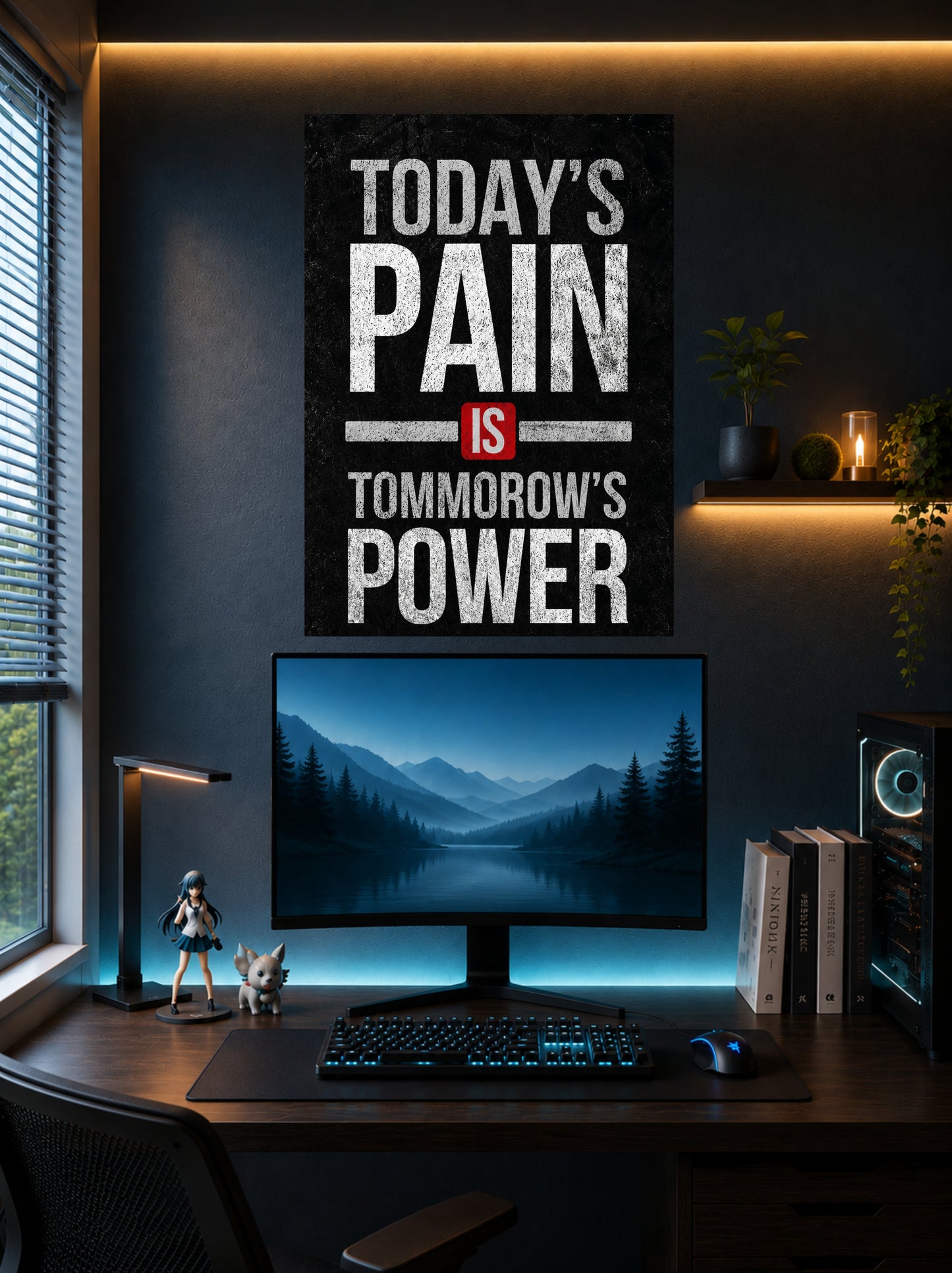 Today's Pain Is Tomorrow's Power | Motivational Wall Poster | 1 Poster