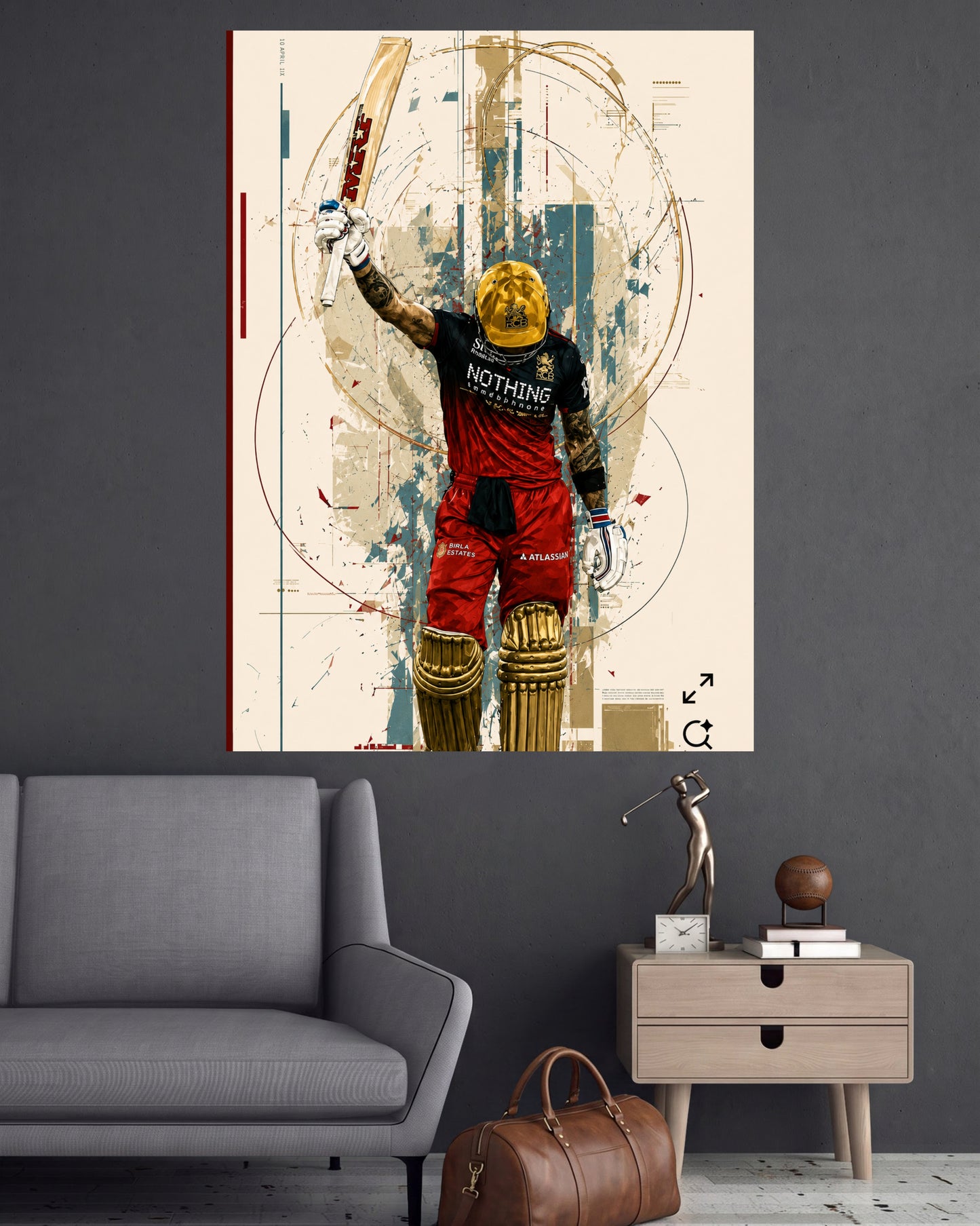 Virat Kohli | King Kohli Cricket Wall Poster | 1 Poster
