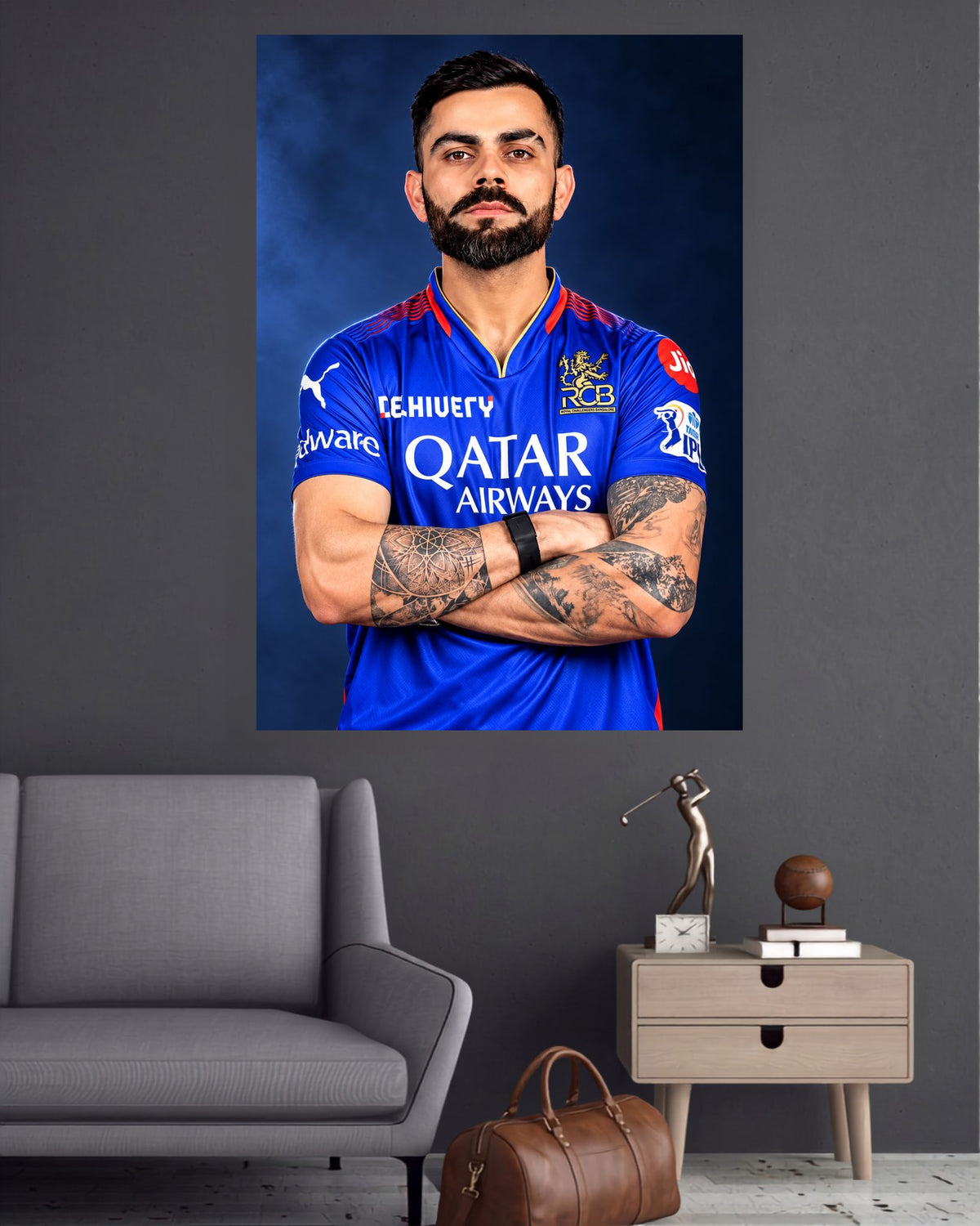 Virat Kohli RCB | Cricket Wall Poster | 1 Poster