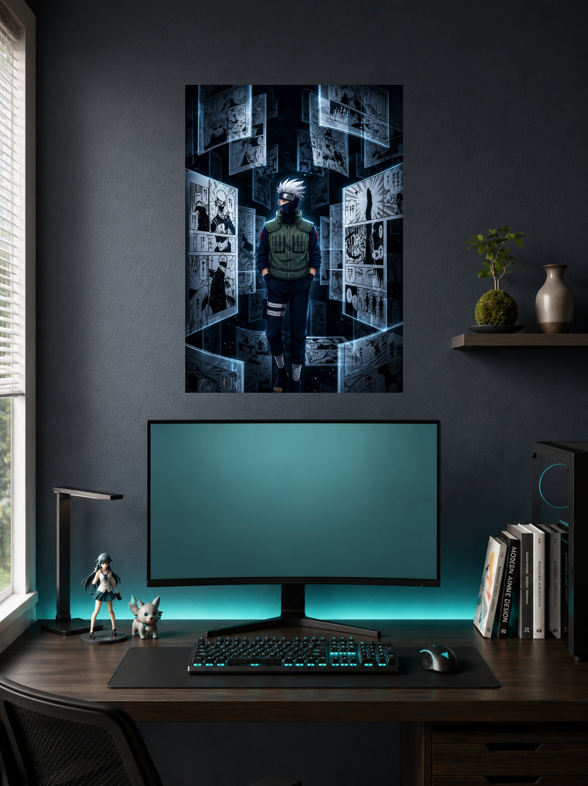 Kakashi Hatake | Manga Style Anime Poster | 1 Poster