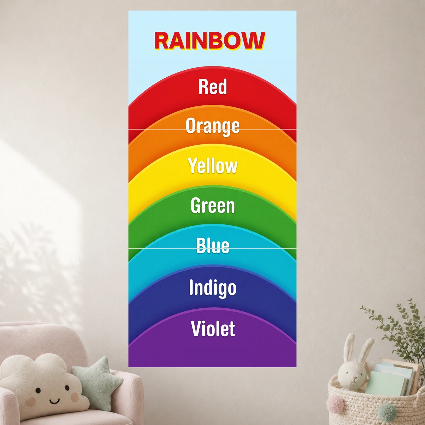 Rainbow Colours | Kids Educational Wall Poster | 3 Posters