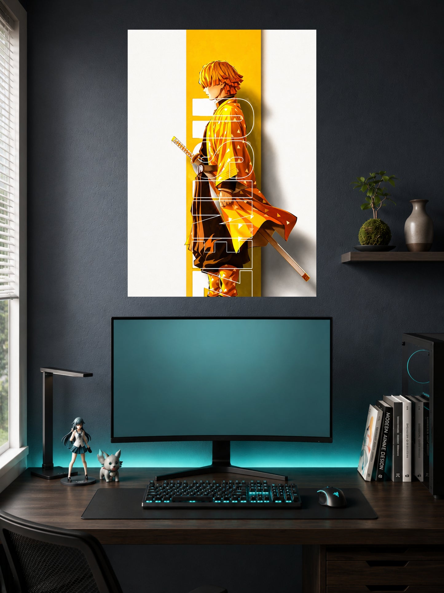 Zenitsu Agatsuma | Demon Slayer Minimalist Poster | 1 Poster