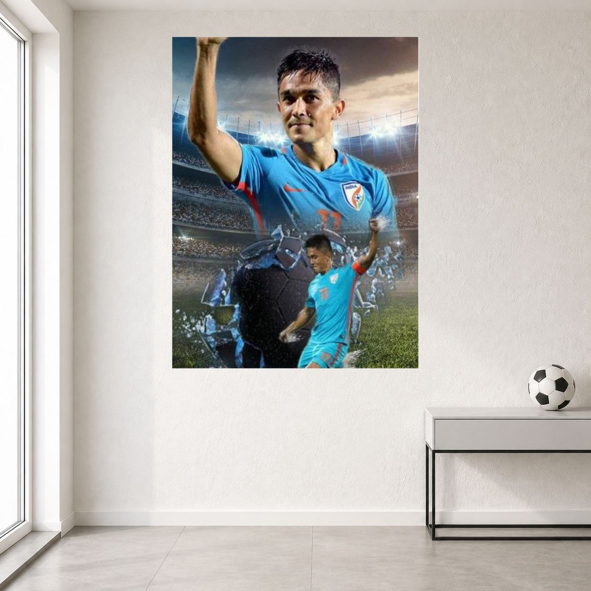 Sunil Chhetri Indian Football Legend | Football Wall Poster | 1 Poster