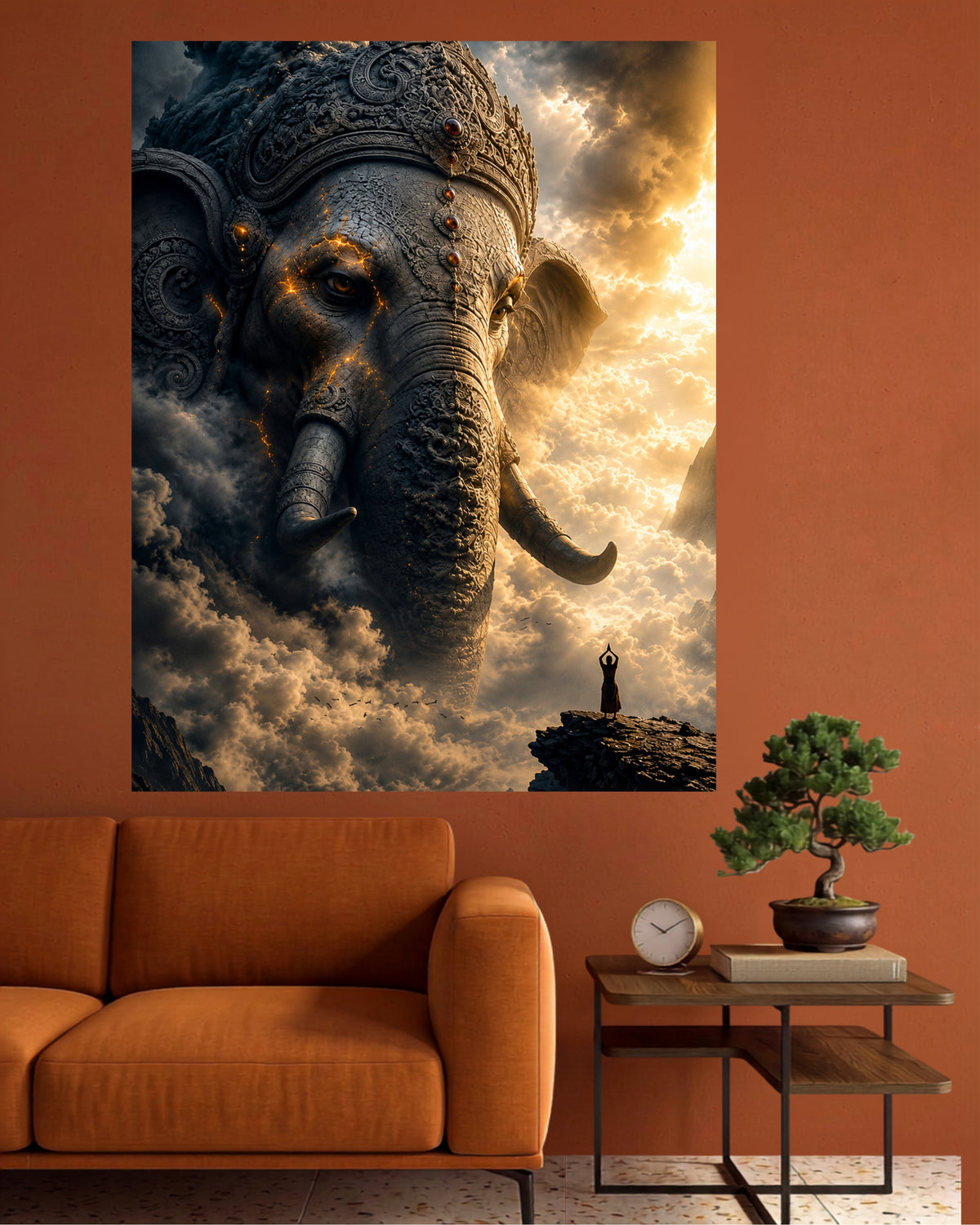 Divine Giant Ganesha | Eternal Blessings Wall Poster | 1 Poster