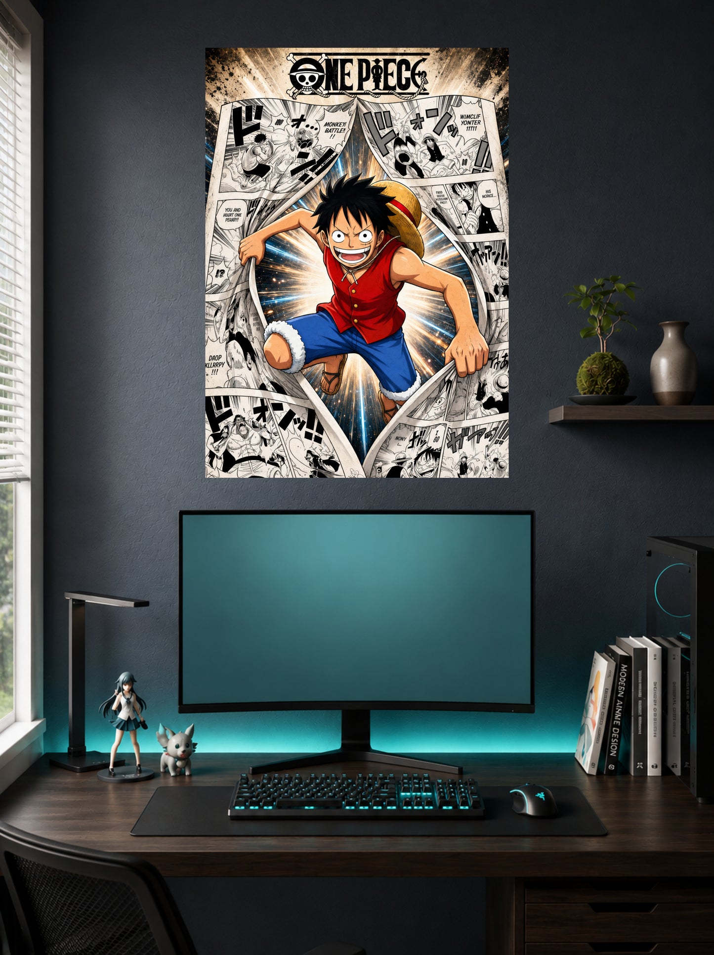Monkey D. Luffy | One Piece Manga Style Poster | 1 Poster