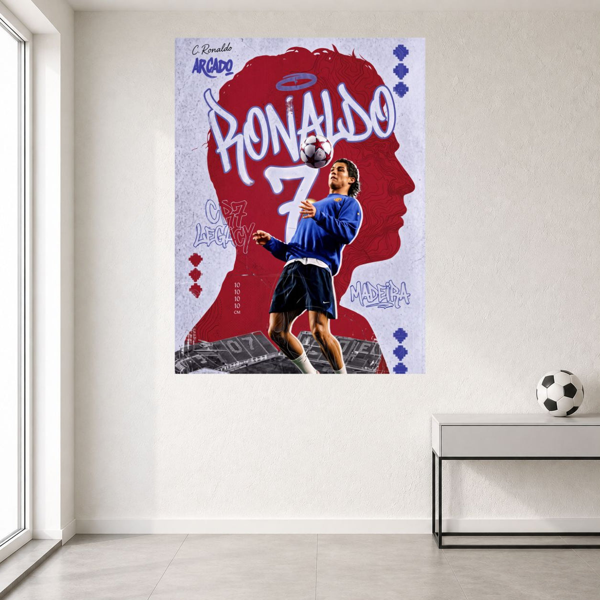 Ronaldo 7 | Cristiano Ronaldo | Football Wall Poster | 1 Poster