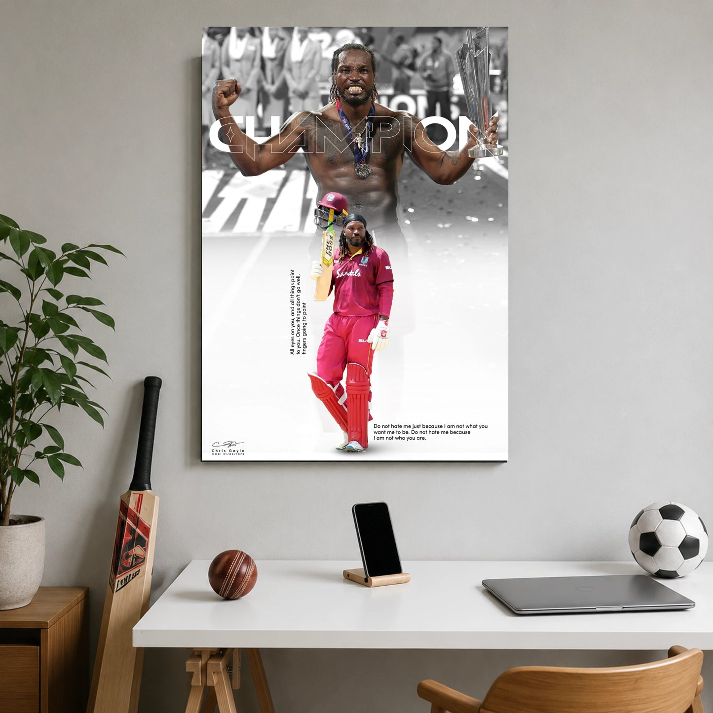 Chris Gayle | Universe Boss Cricket Poster