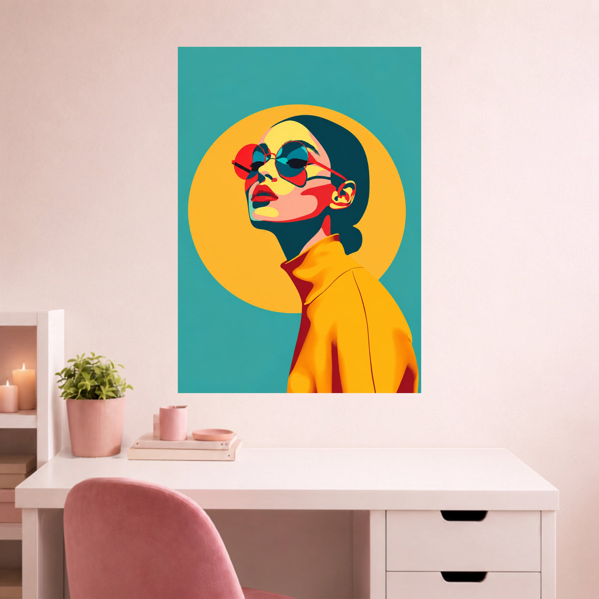 Bold Woman with Sunglasses | Feminine Wall Poster | 1 Poster
