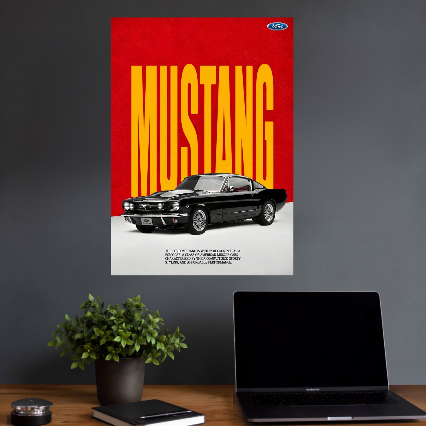 Mustang | Classic Car Wall Poster | 1 Poster