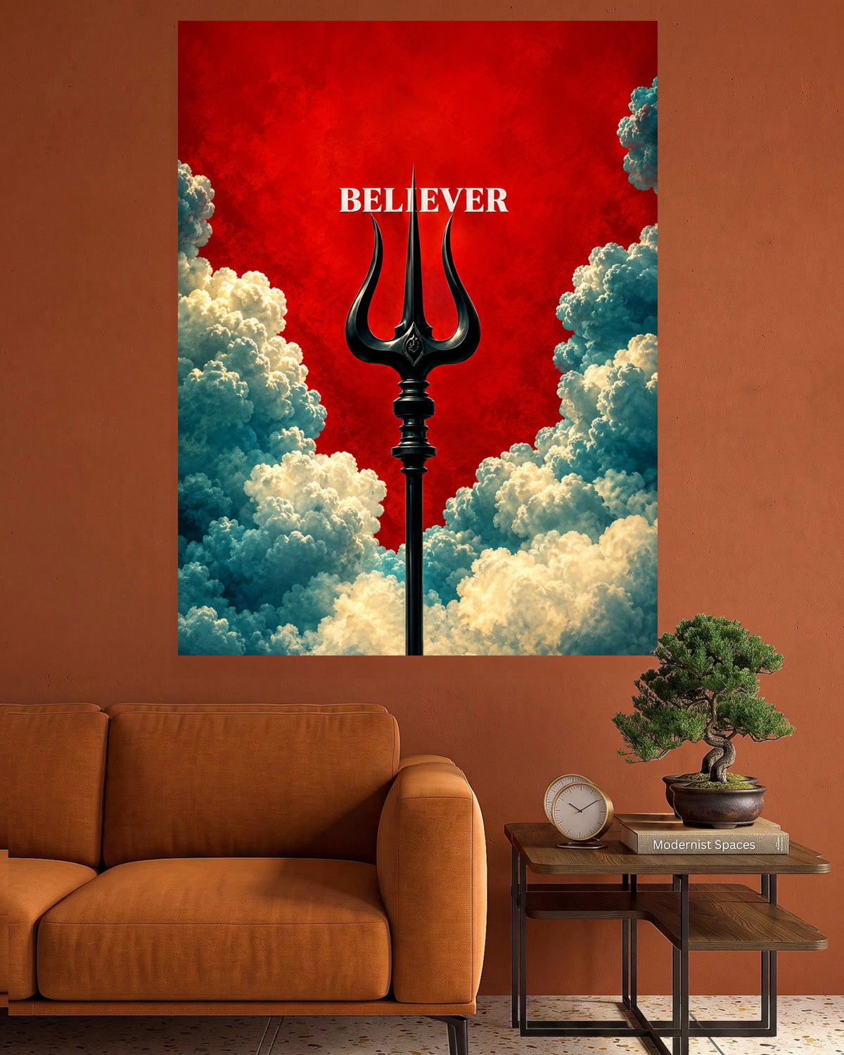 Trishul Believer | Lord Shiva Art Poster | 1 Poster