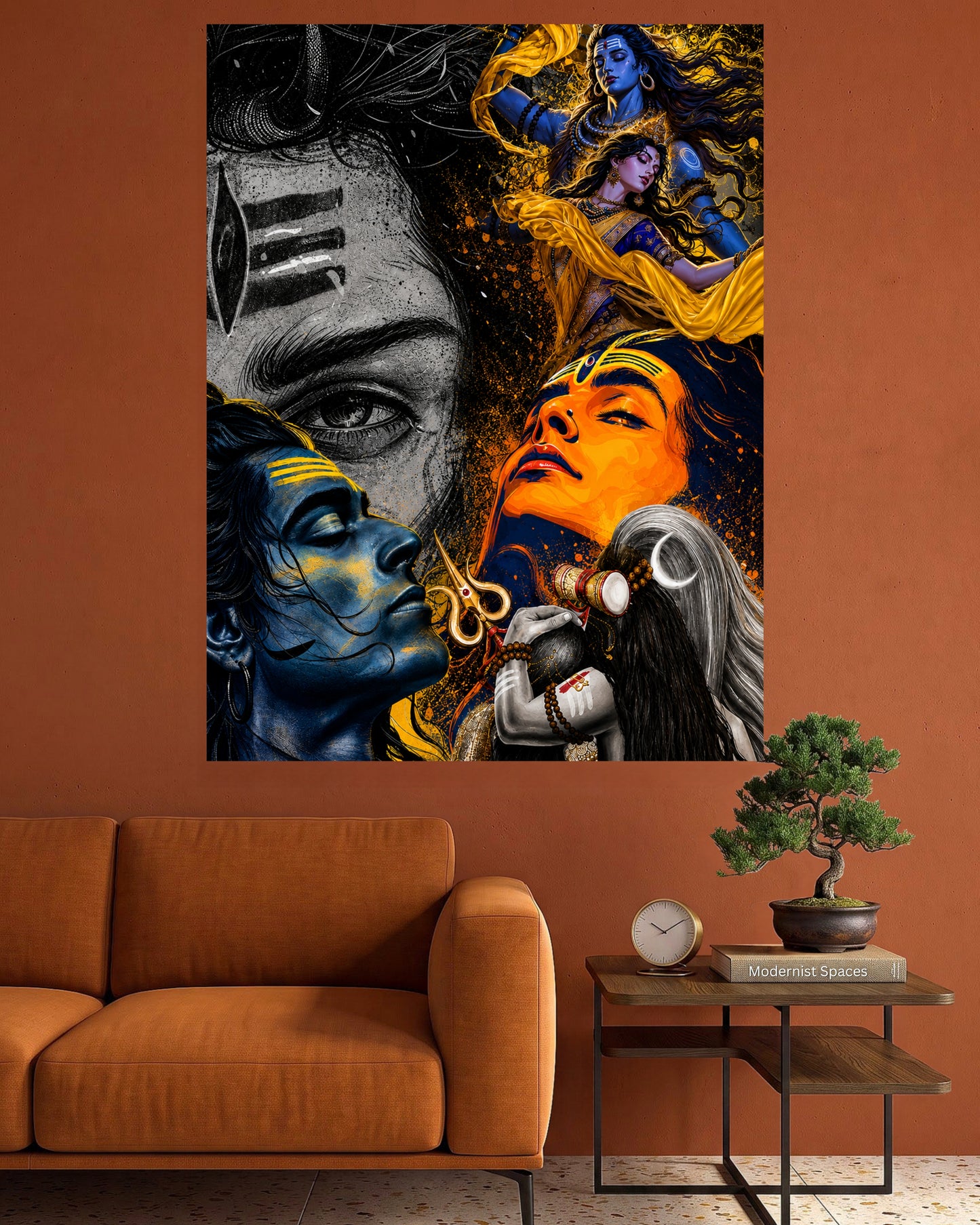 Lord Shiva | Divine Collage Art Poster | 1 Poster