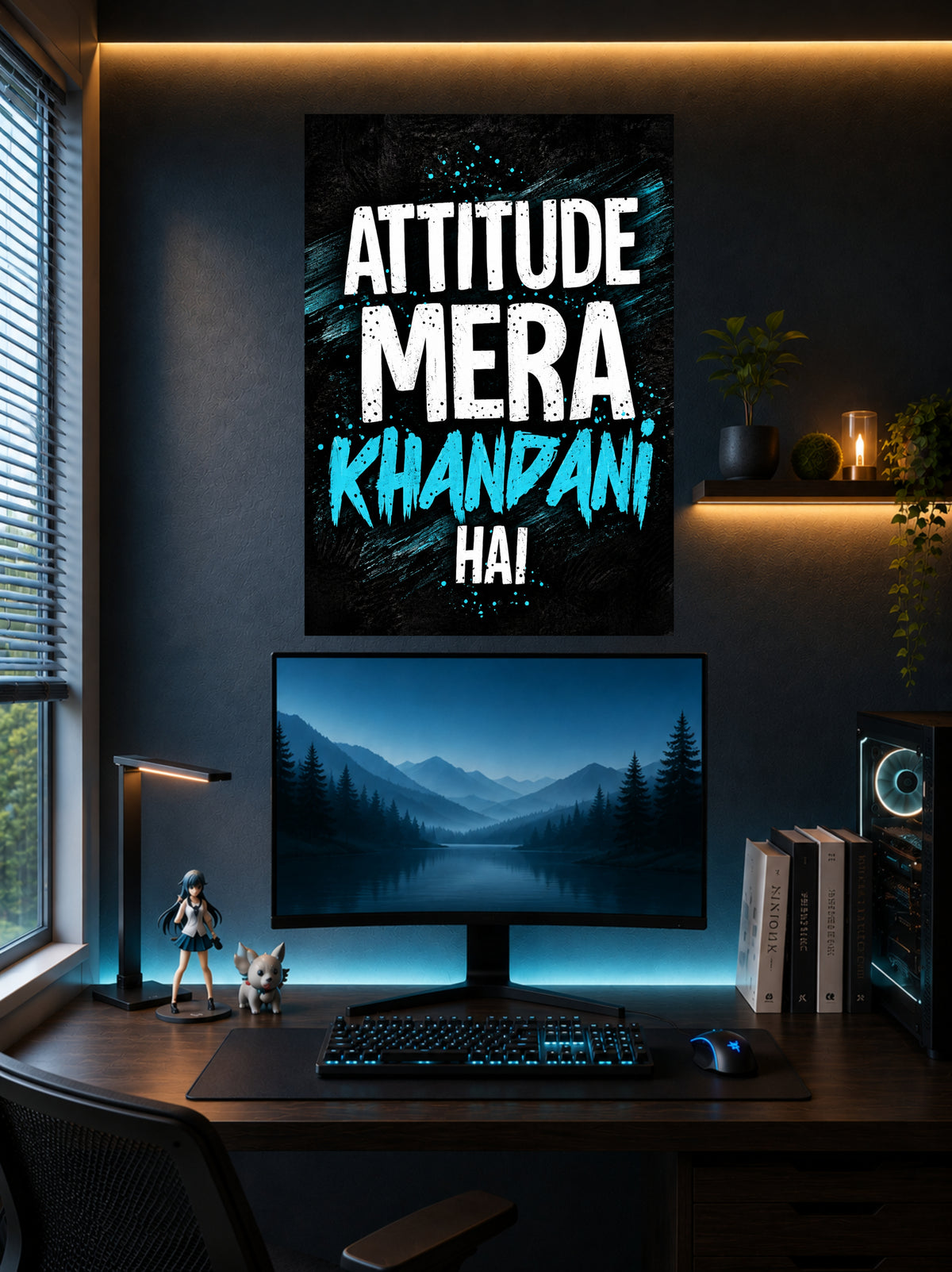 Attitude Mera Khandani | Motivational Wall Poster | 1 Poster