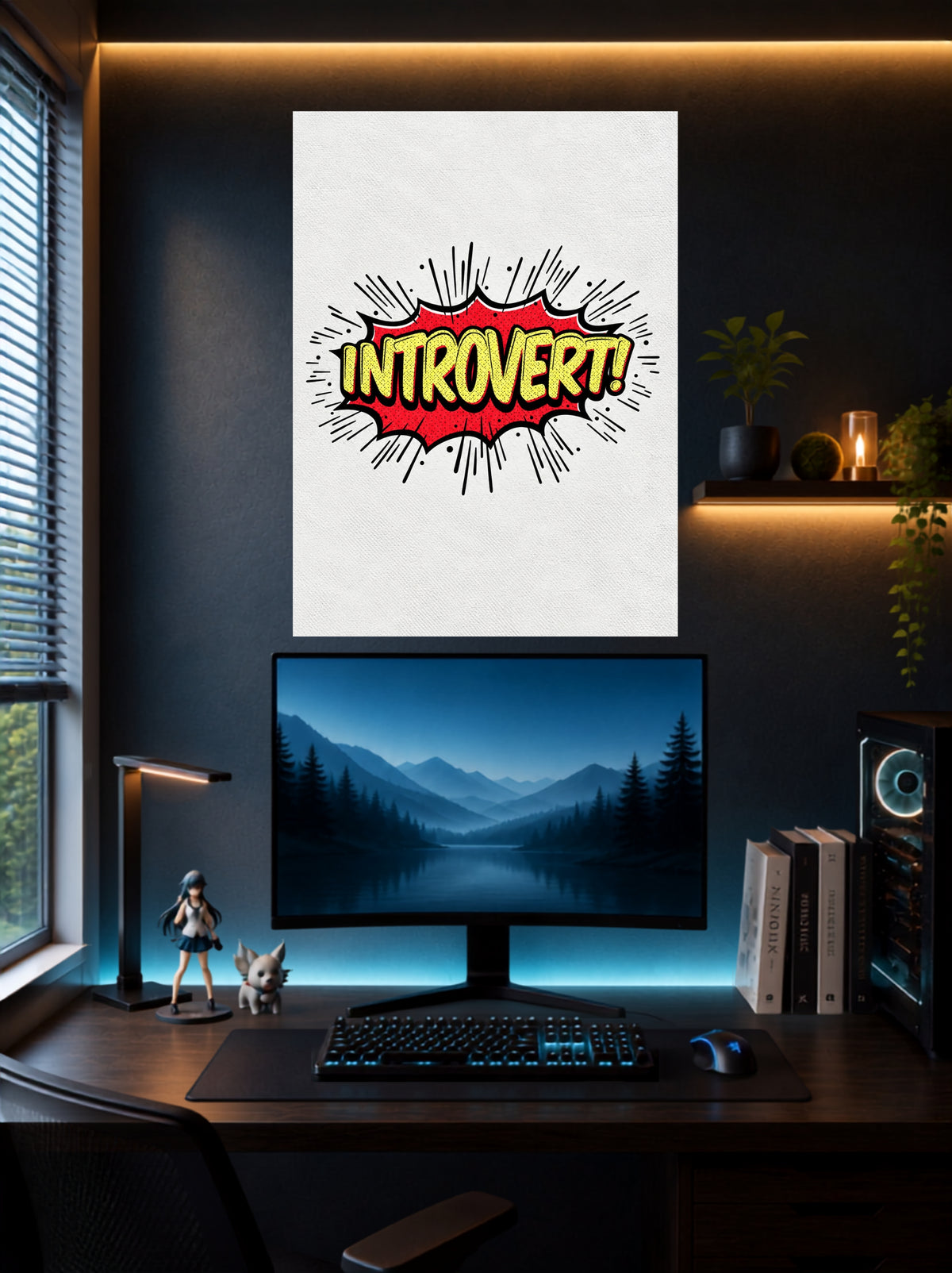 Introvert | Funny Quote Wall Poster | 1 Poster