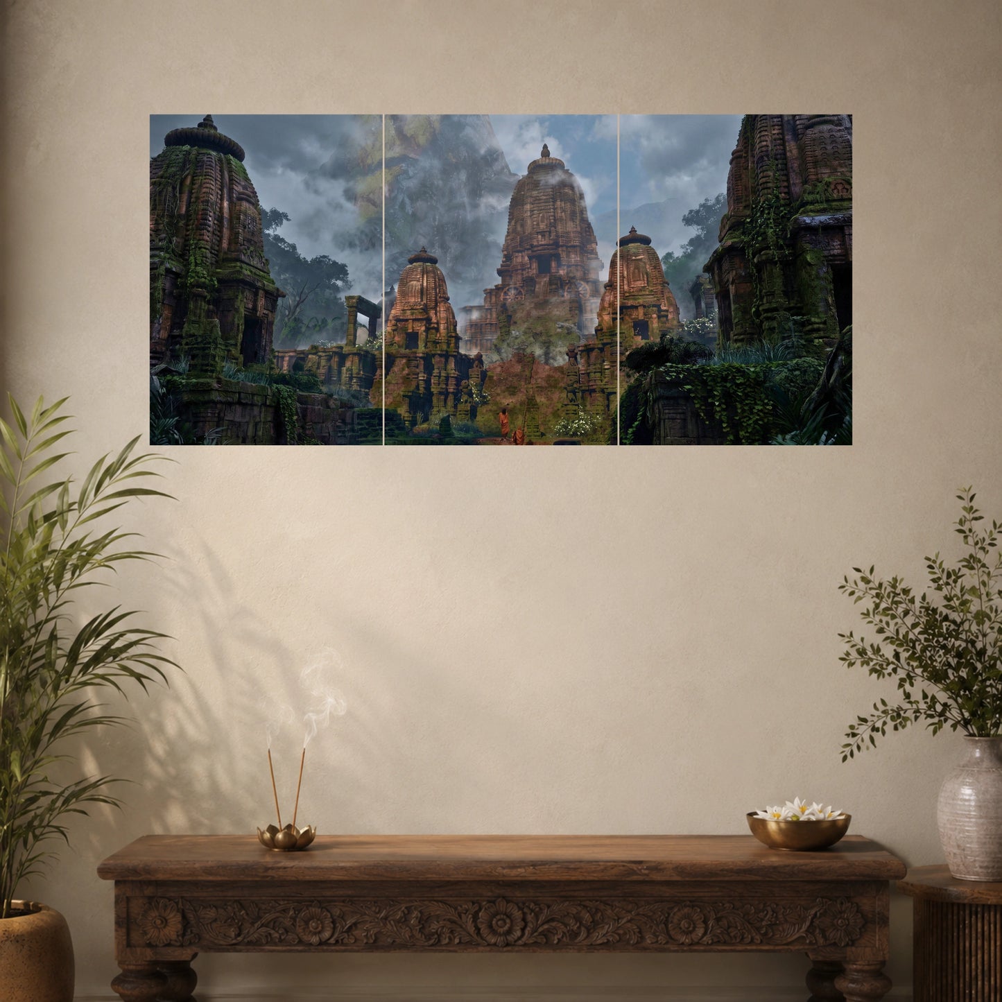 Ancient Indian Temple Ruins | Heritage Architecture Wall Poster | 3 Posters