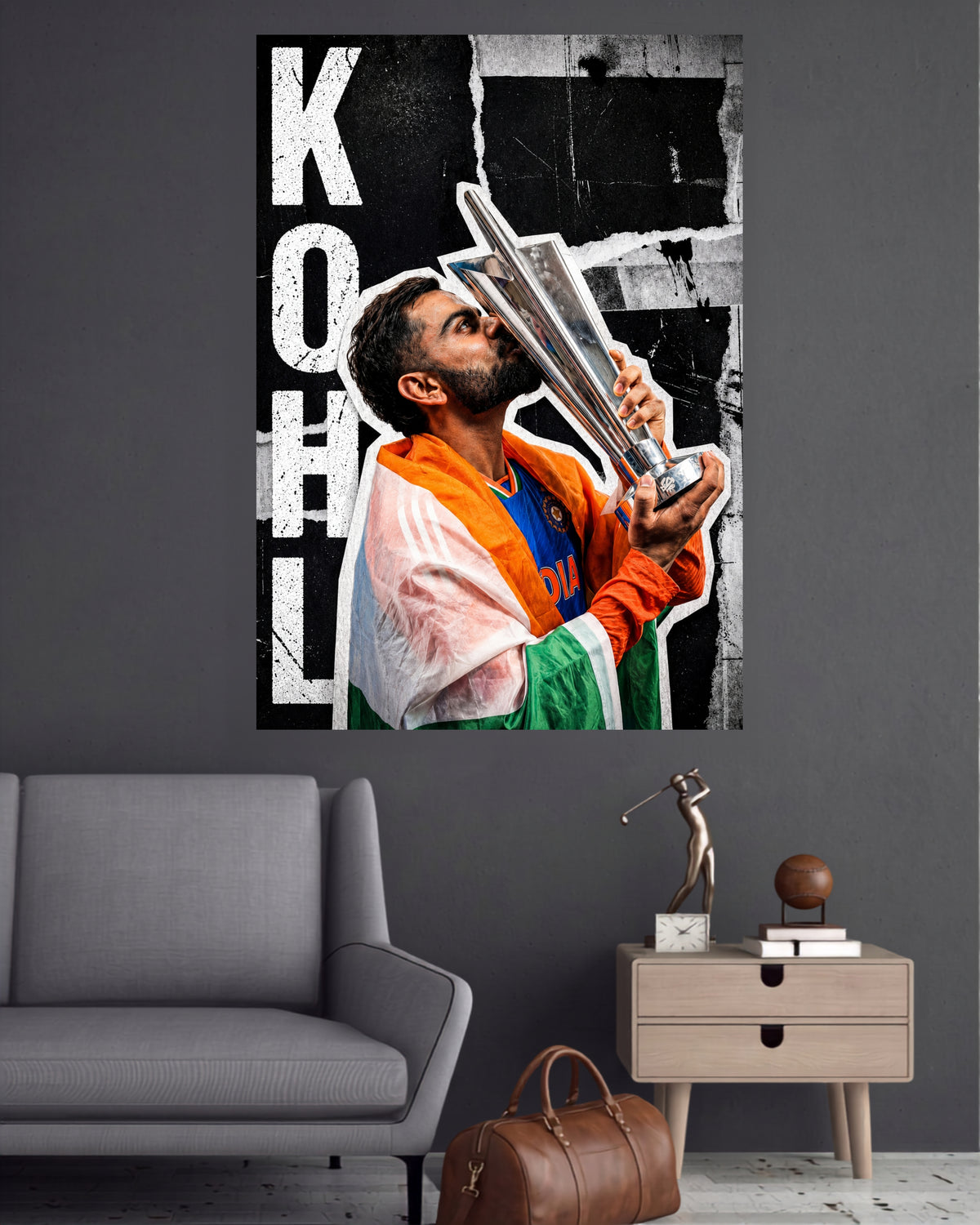 Virat Kohli | Champion Cricket Wall Poster | 1 Poster