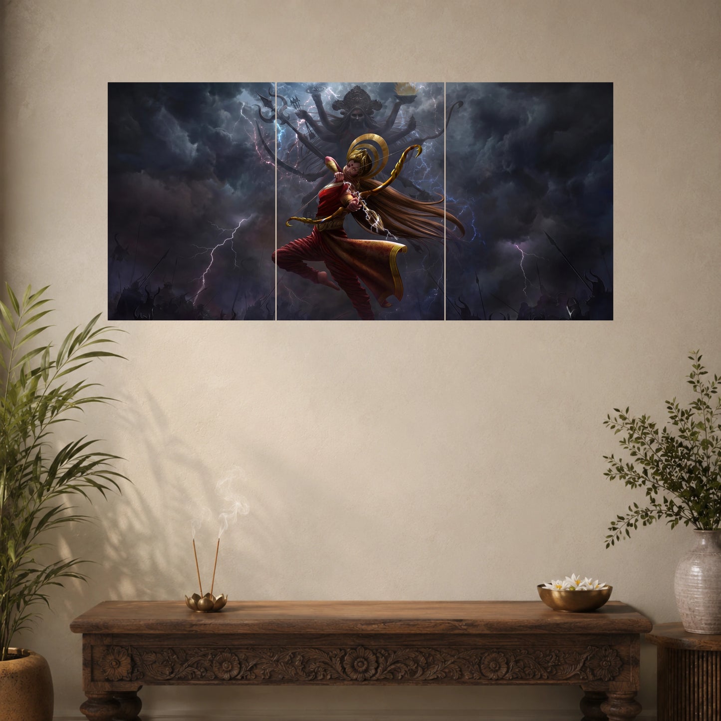 Lord Hanuman Divine Warrior | Hindu Spiritual Wall Poster | 3 Posters