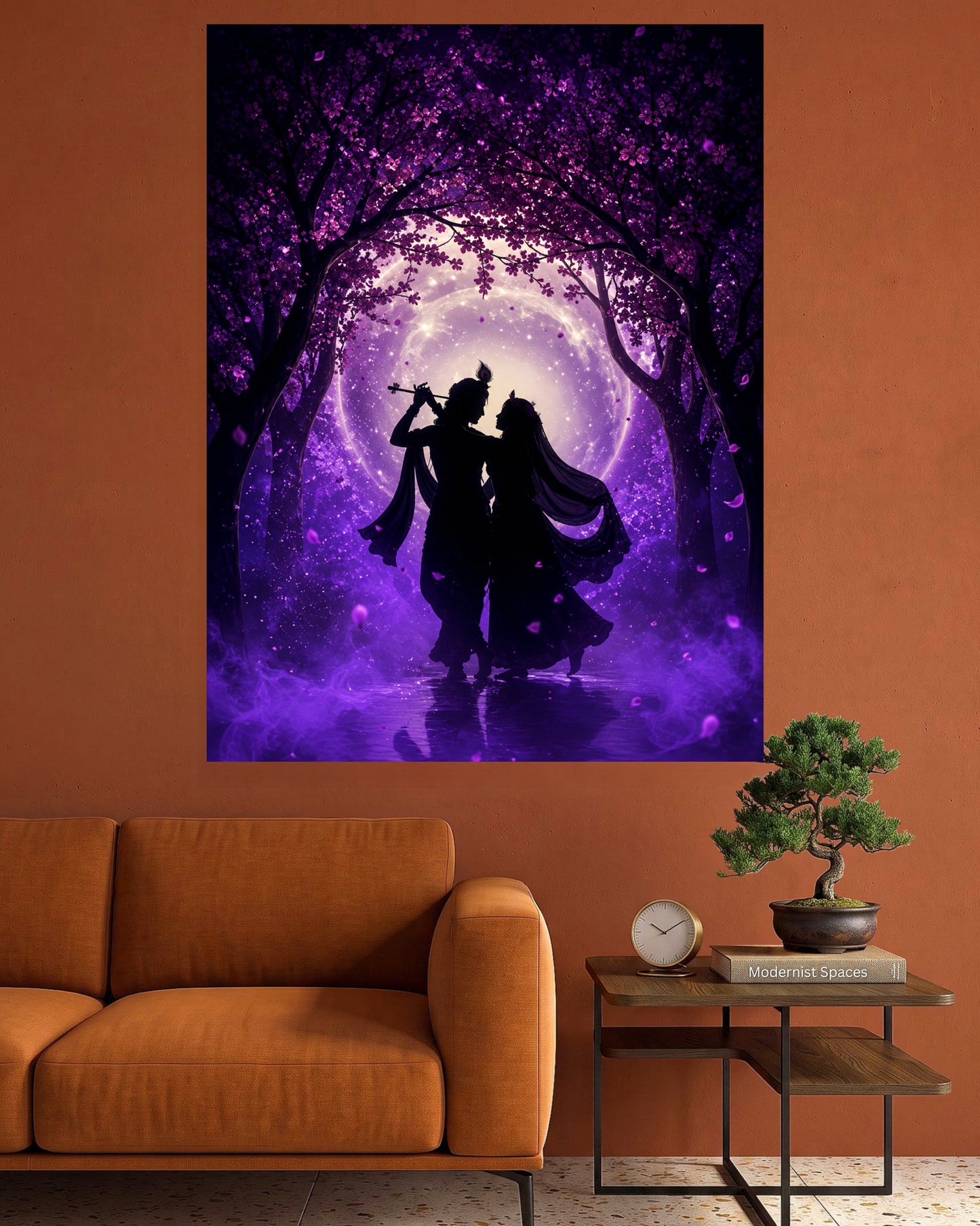 Radha Krishna | Divine Love Spiritual Wall Poster | 1 Poster